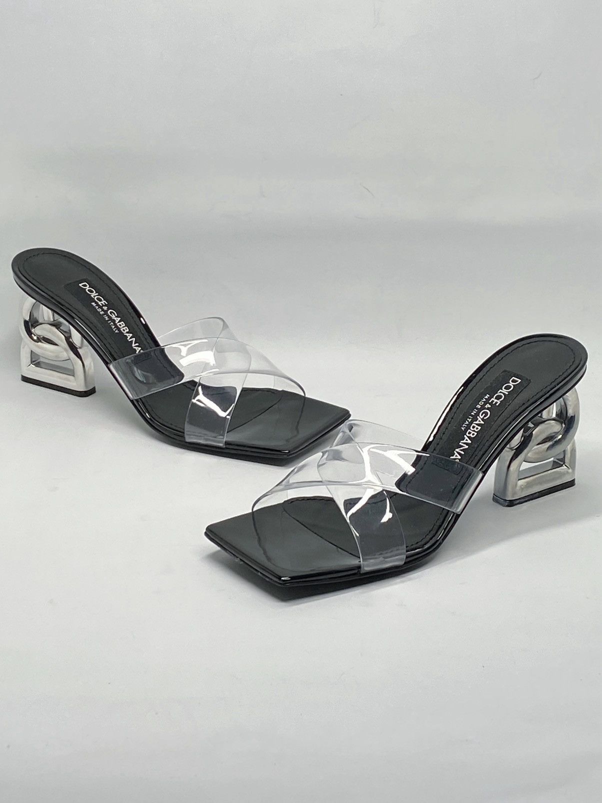 Dolce & Gabbana Dolce&Gabbana DG Heel PVC Mules side 36.5 Size US 6.5 / IT 36.5 - 9 Thumbnail