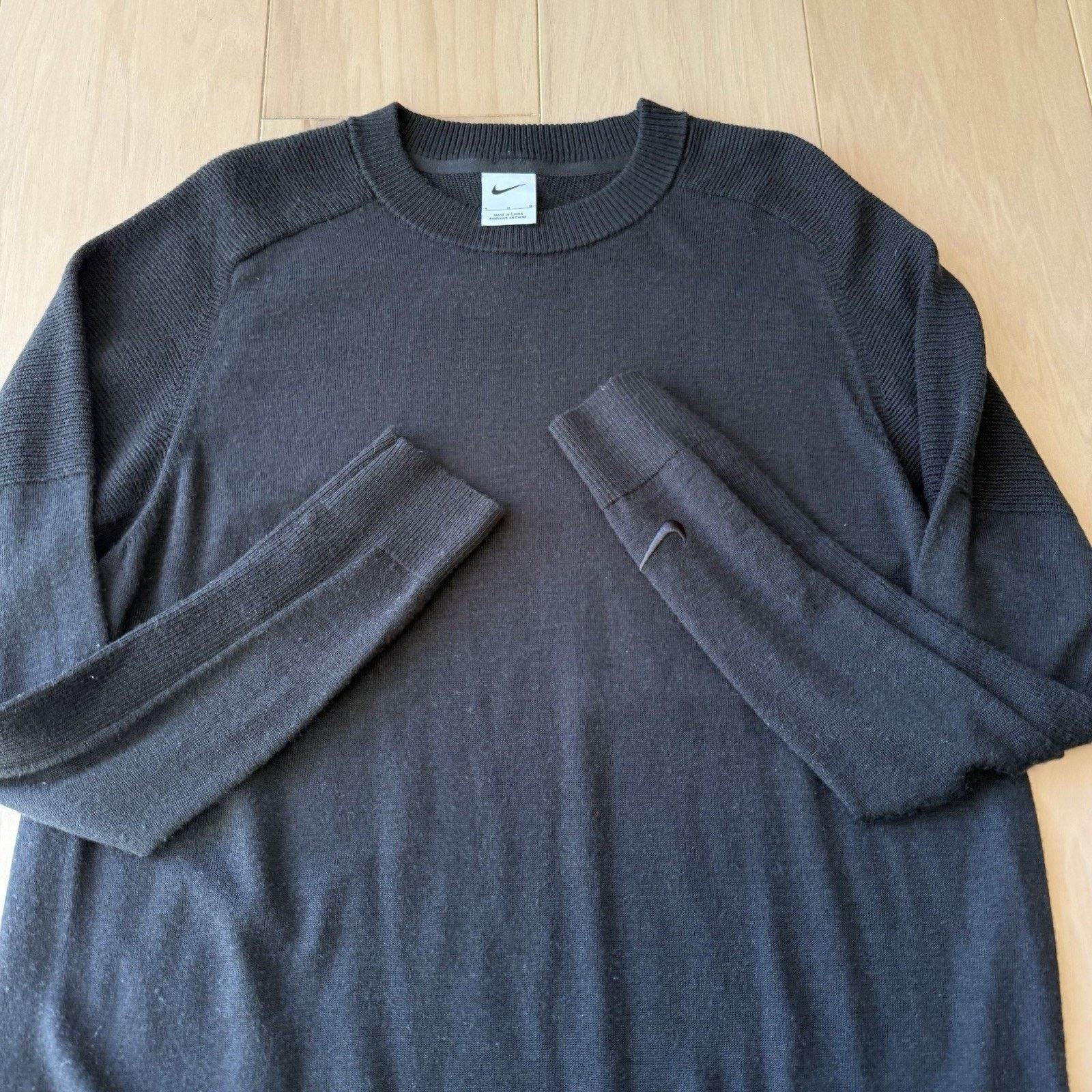Nike Nike Tiger Woods Sweater Large Black Polyester Wool Pullover Size US L / EU 52-54 / 3 - 4 Thumbnail