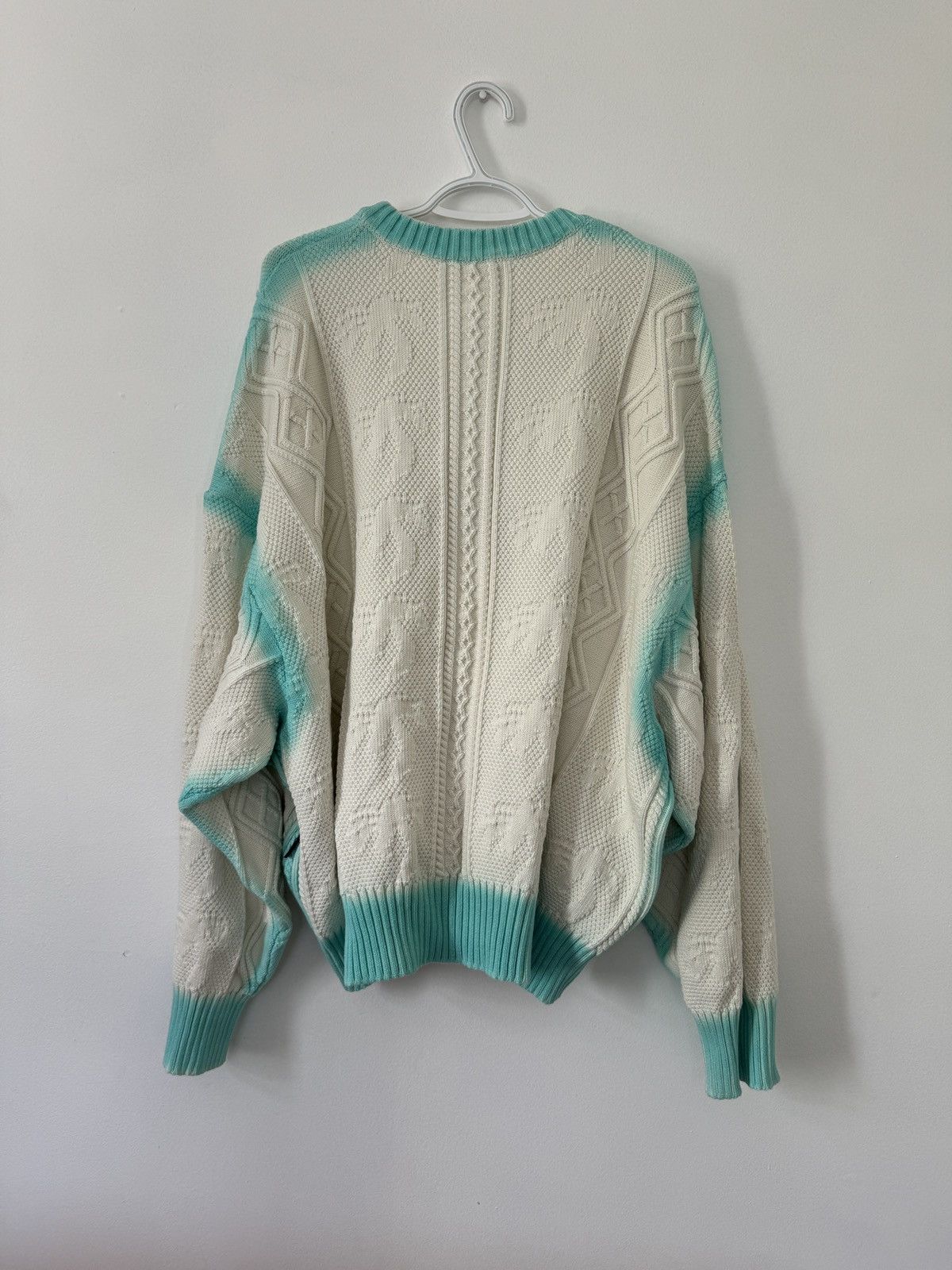 Palm Angels Palm Angels Off White Sprayed Palm Sweater Size US L / EU 52-54 / 3 - 7 Thumbnail