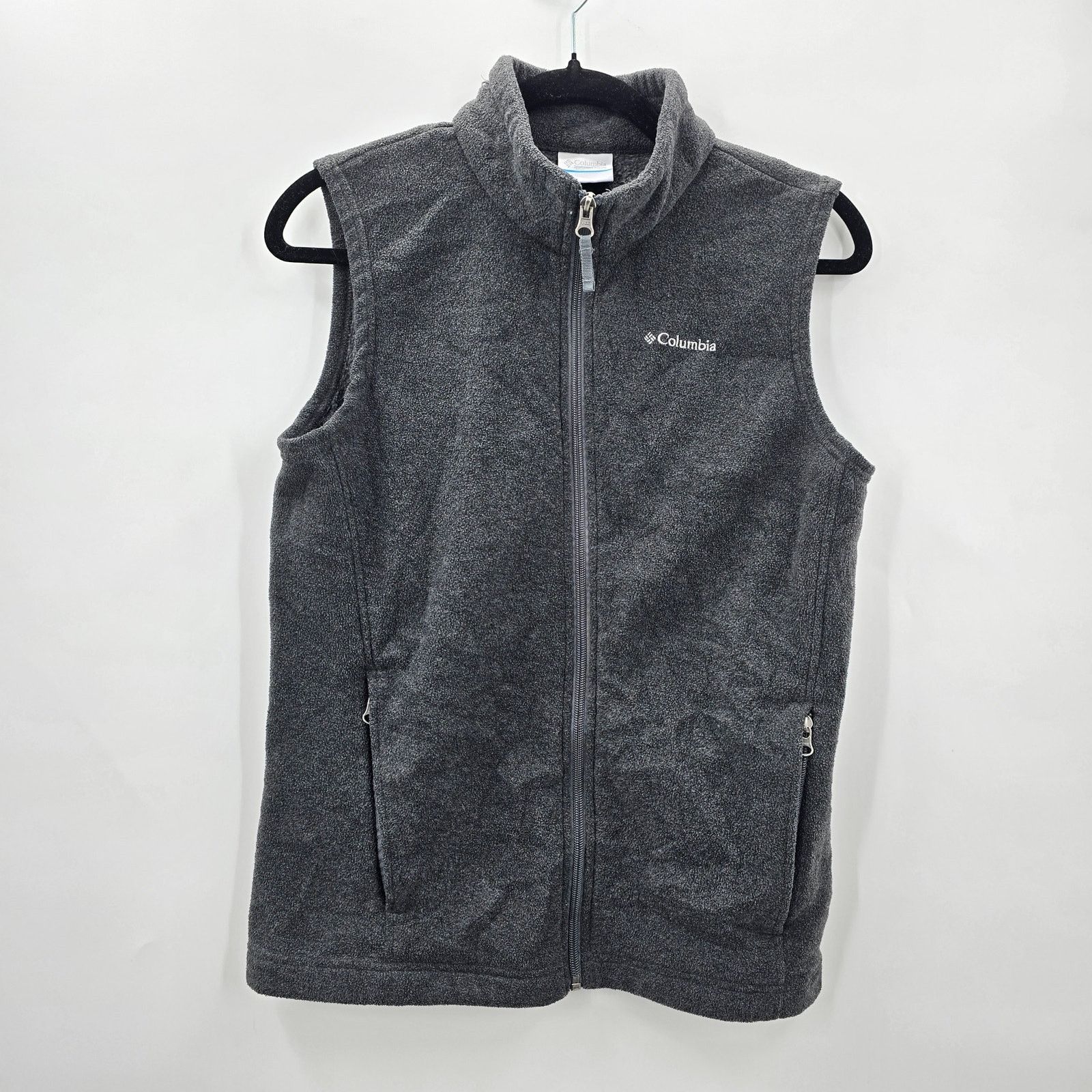 Columbia Columbia Gray Full Zip-Up Vest Top Jacket Fleece Large Size L / US 10 / IT 46 - 1 Thumbnail