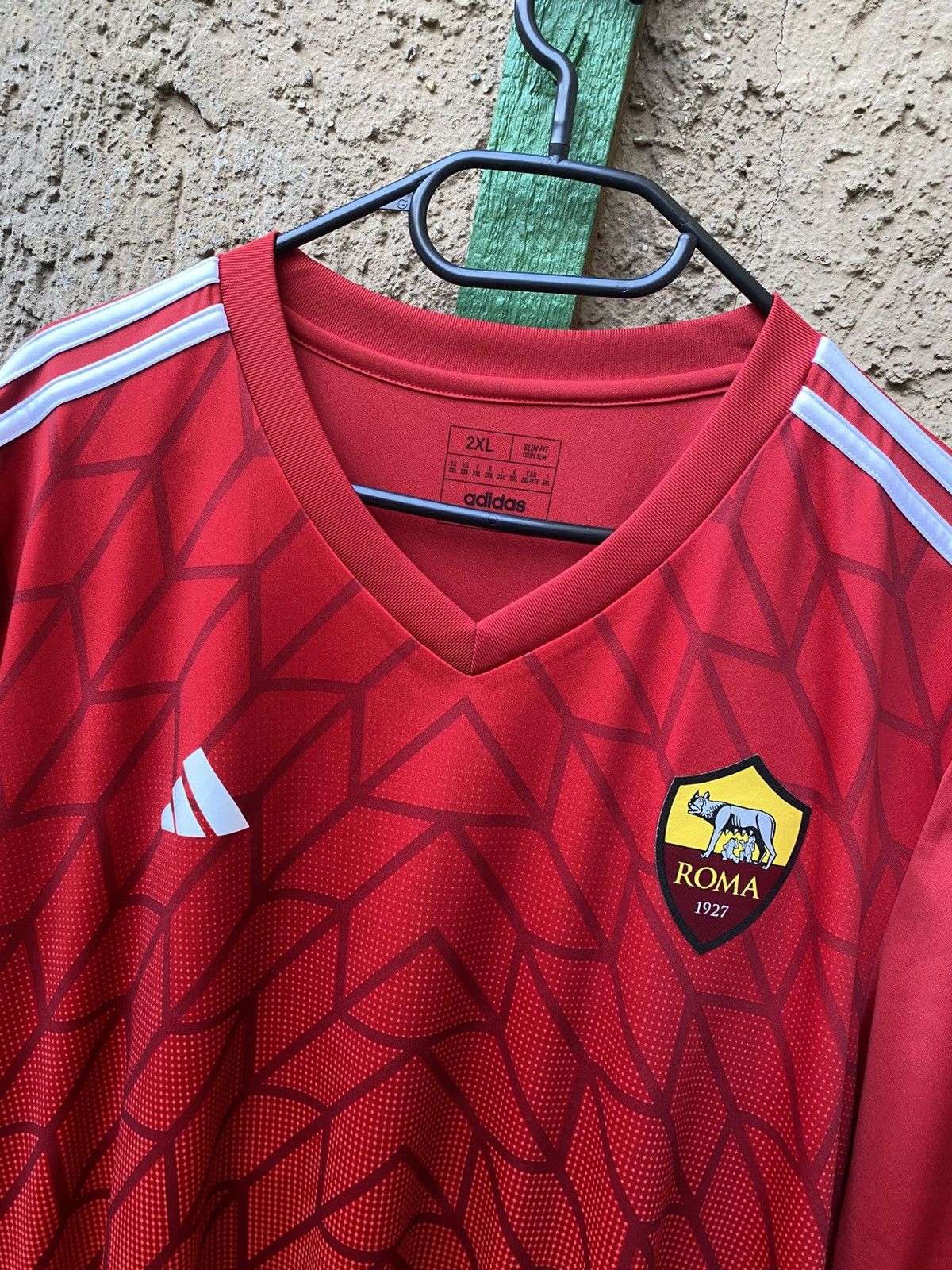 Adidas AS Roma 2023 2024 Adidas Soccer Jersey Real PSG Liverpool Size US XXL / EU 58 / 5 - 2 Thumbnail