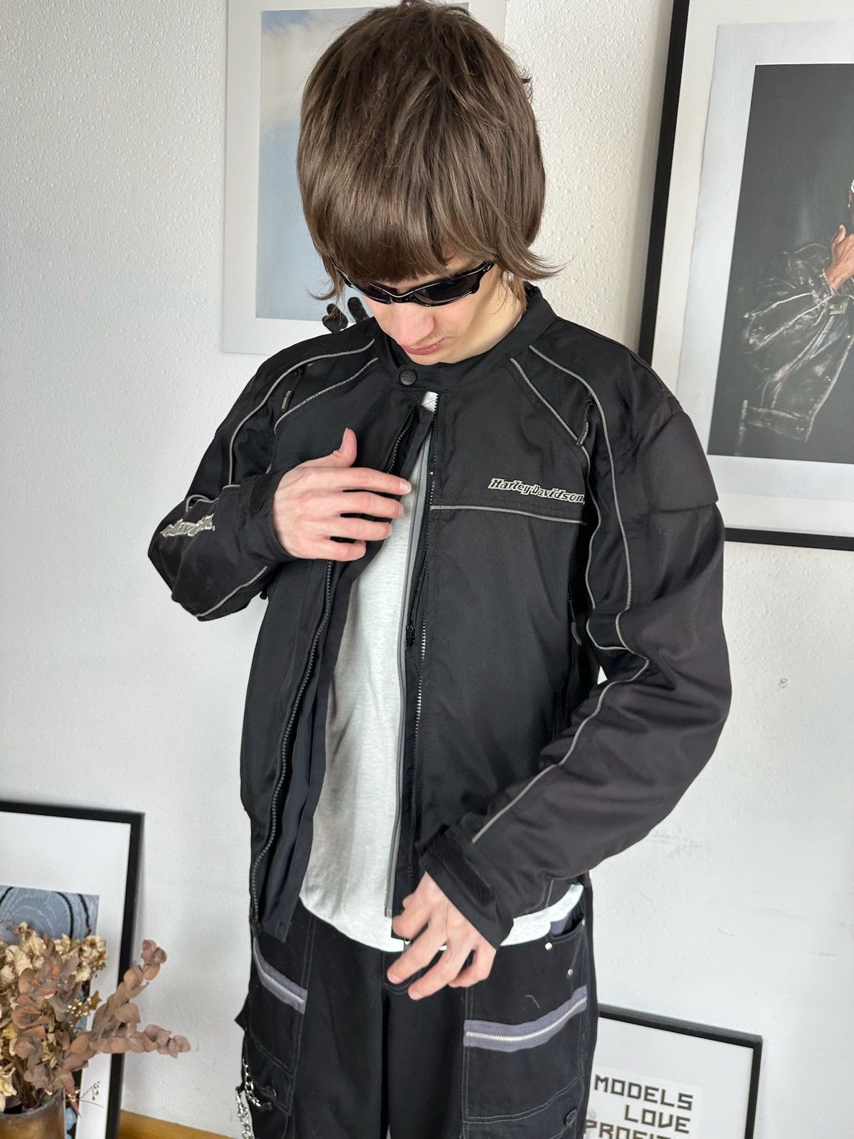 Harley Davidson × Vintage Y2K Vintage Harley Davidson Jacket Embroidery Big Logo Size US M / EU 48-50 / 2 - 14 Thumbnail