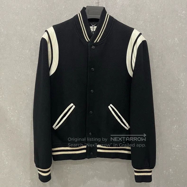 Saint Laurent Paris Saint Laurent Paris Contrast Collar Single Breasted Slim J Size US M / EU 48-50 / 2 - 1 Thumbnail