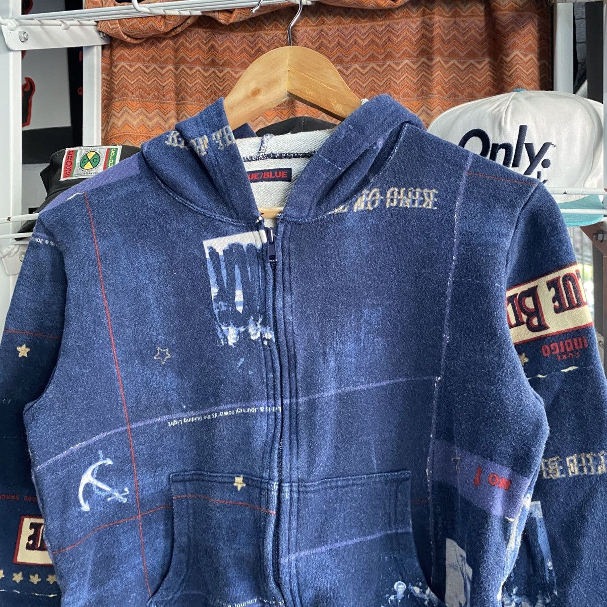 Blue Blue Japan Blue Blue Japan Full Print Indigo Zipper Hoodie XS Size US XS / EU 42 / 0 - 3 Thumbnail