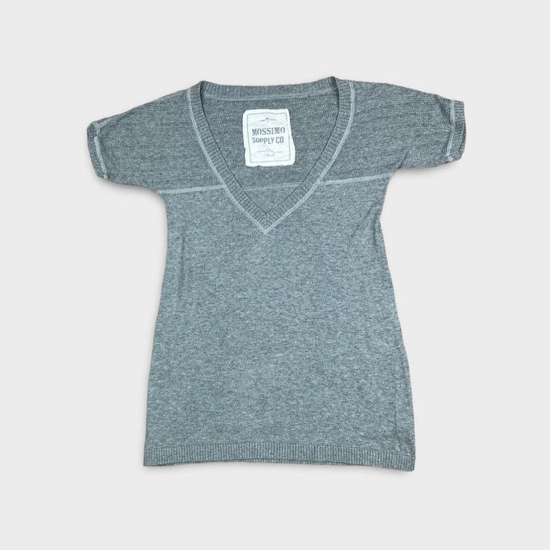 Target Basics Mossimo Supply Co Vintage V-Neck Knit Tee Small Size S / US 4 / IT 40 - 6 Thumbnail