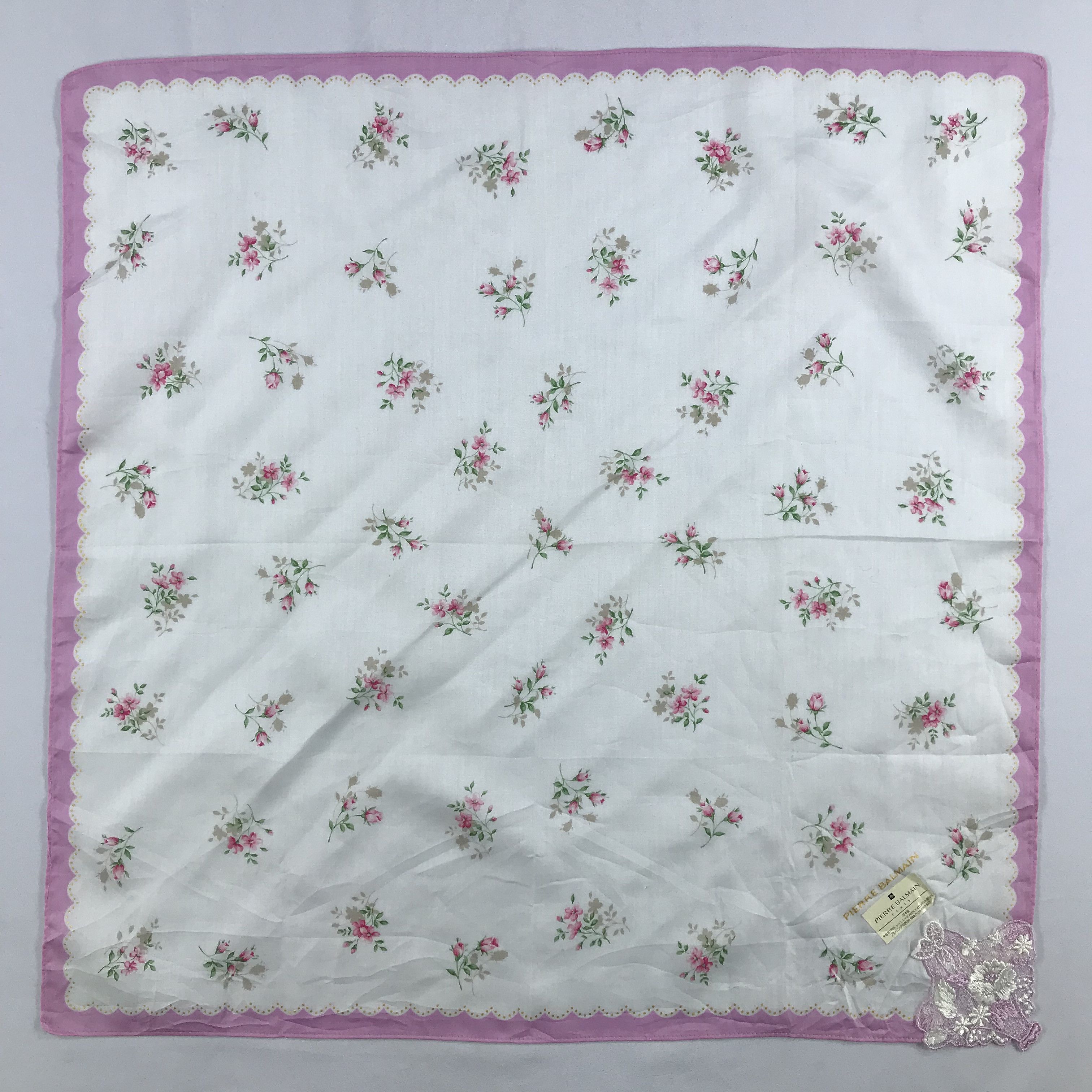 Pierre Balmain × Vintage Pierre Balmain Bandana / Handkerchief / Neckerchief - S2667 Size ONE SIZE - 1 Thumbnail