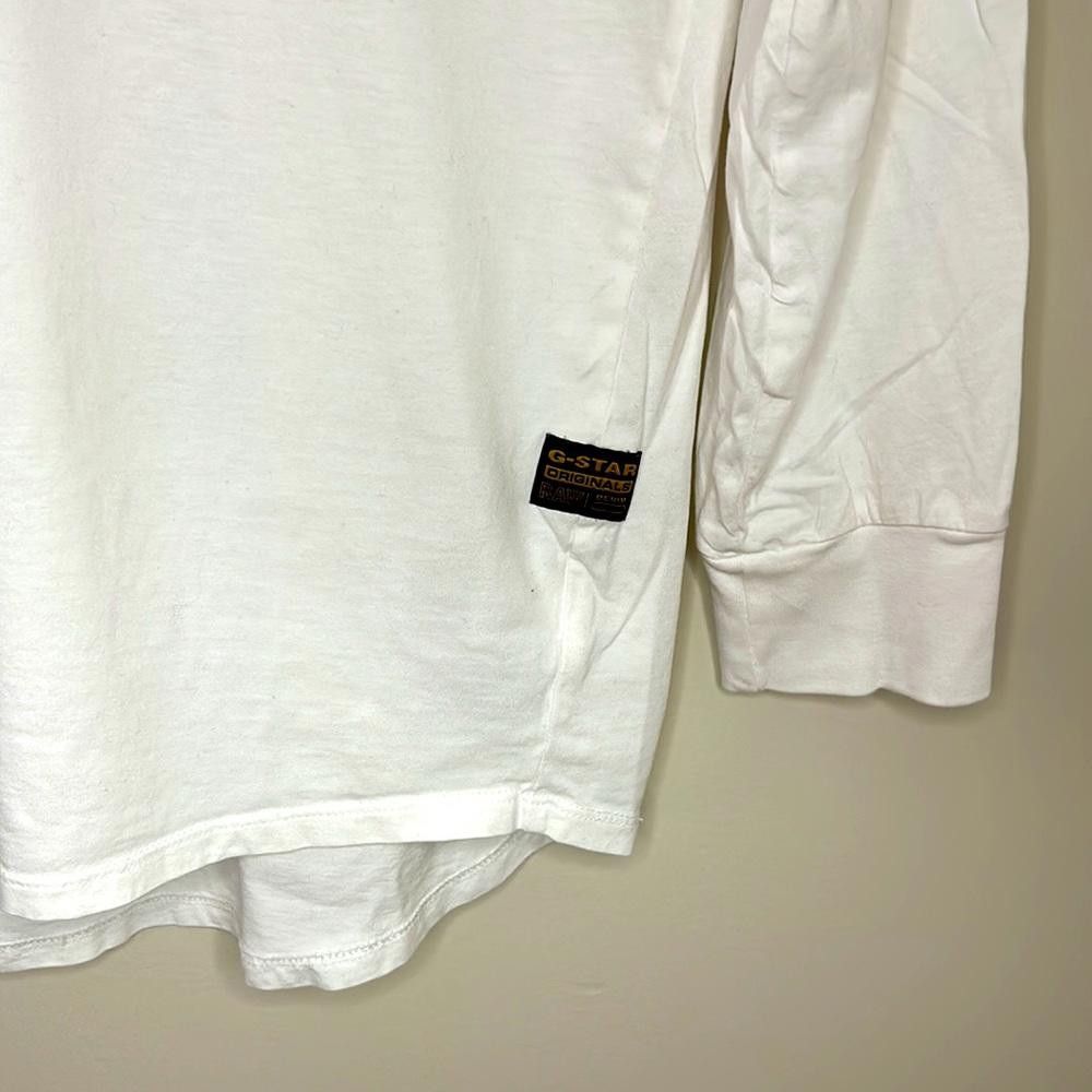 Designer LS tee (Lash) - G-Star RAW - Large - White - 100% Org Ctn Size US L / EU 52-54 / 3 - 3 Thumbnail
