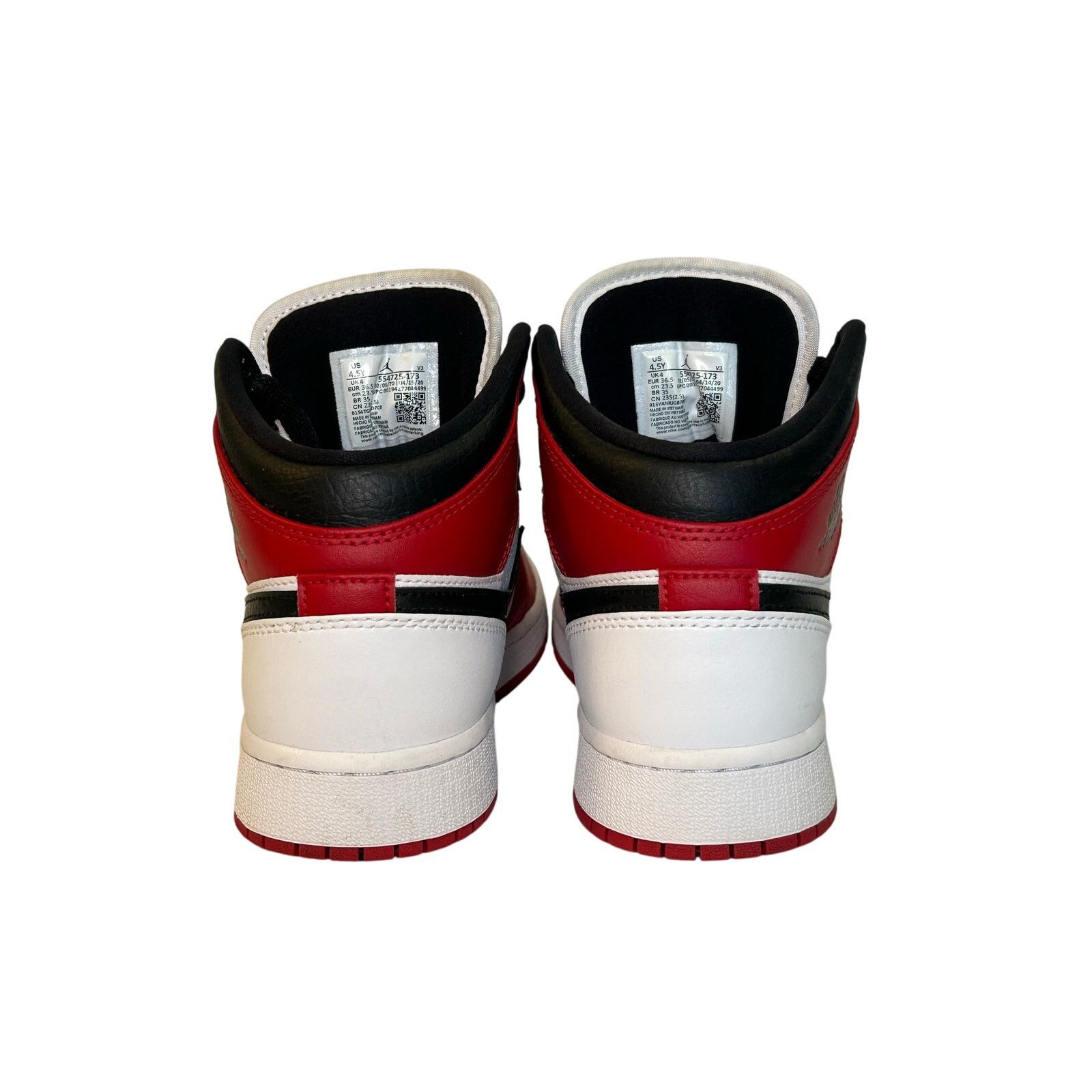 Jordan Brand Nike Air Jordan 1 Retro Mid OG Chicago Size 4.5y Size US 5 / EU 37 - 2 Thumbnail