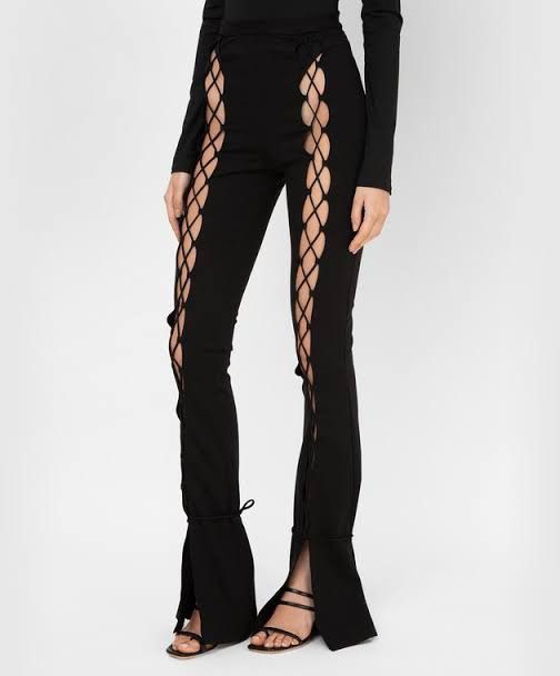 Other David Koma Womens Lace-up pants Size 27" / US 4 / IT 40 - 8 Thumbnail