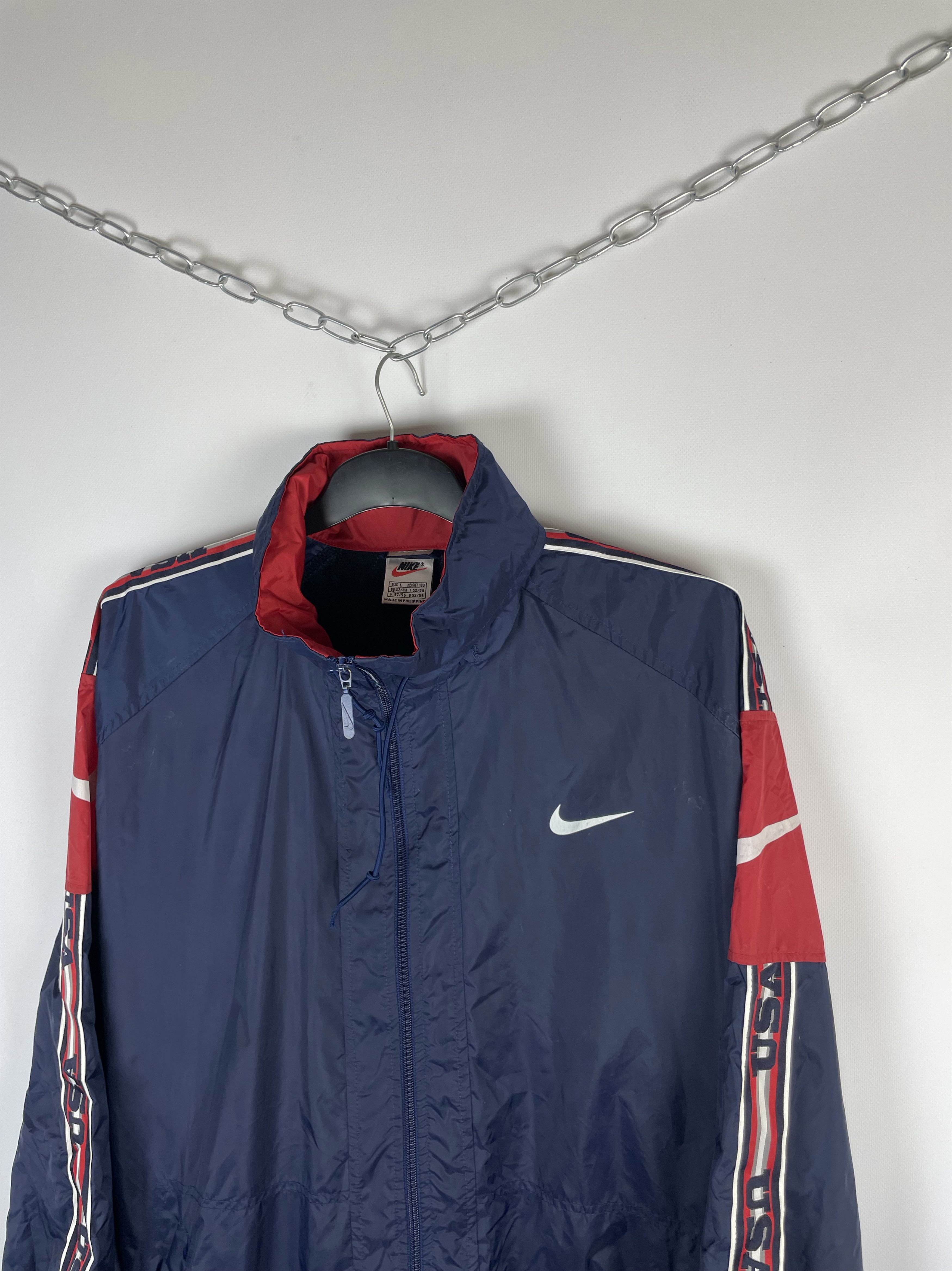 Nike Vintage Nike USA Jacket 90s jacket Size US L / EU 52-54 / 3 - 3 Thumbnail