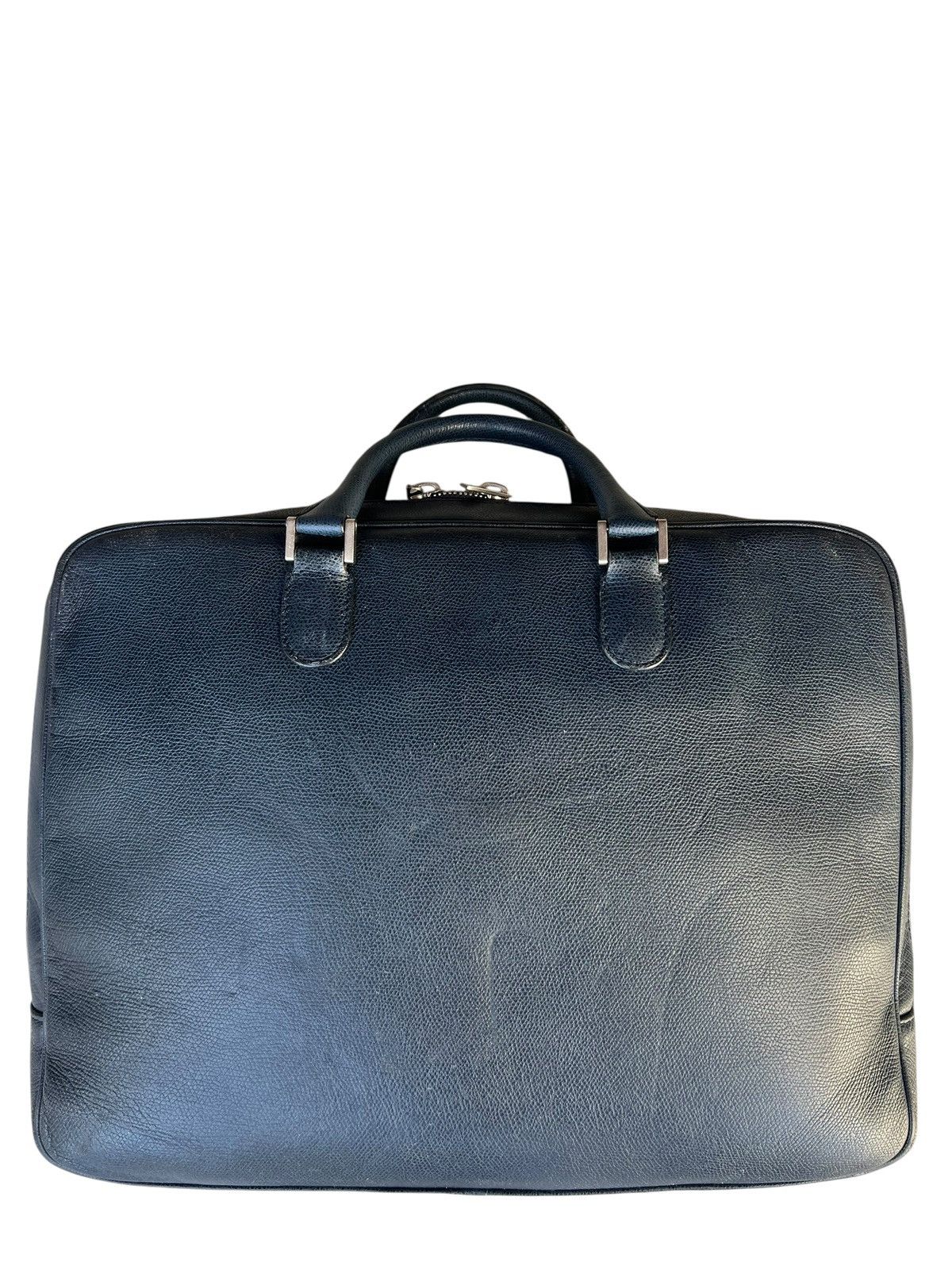 Valextra Avietta Briefcase Valextra Scratches Patina Leather Bag Size ONE SIZE - 2 Thumbnail
