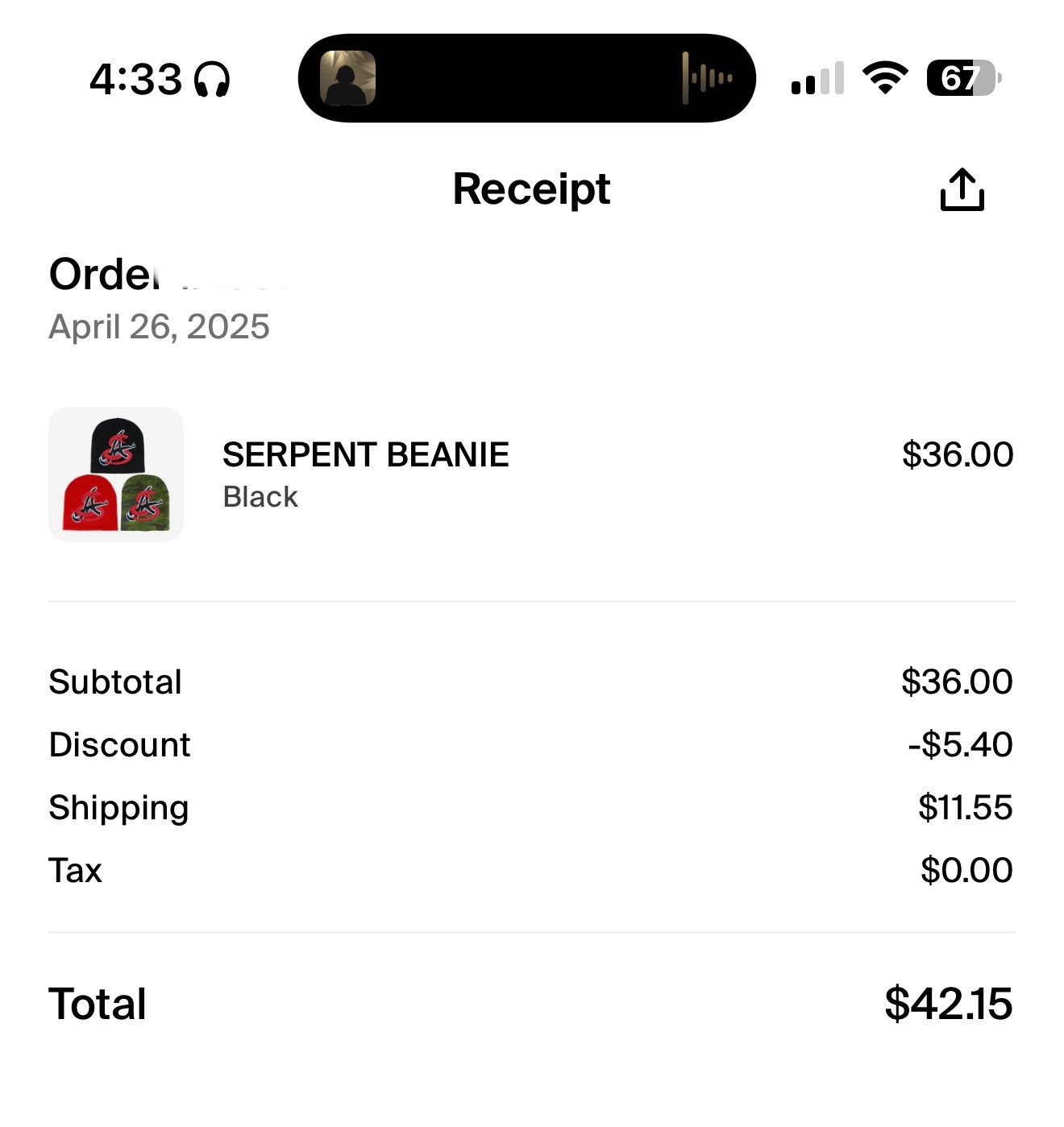 Other SLIMESITO RSG X ACTIVITY LOS ANGELES SERPENT BEANIE Size ONE SIZE - 3 Thumbnail