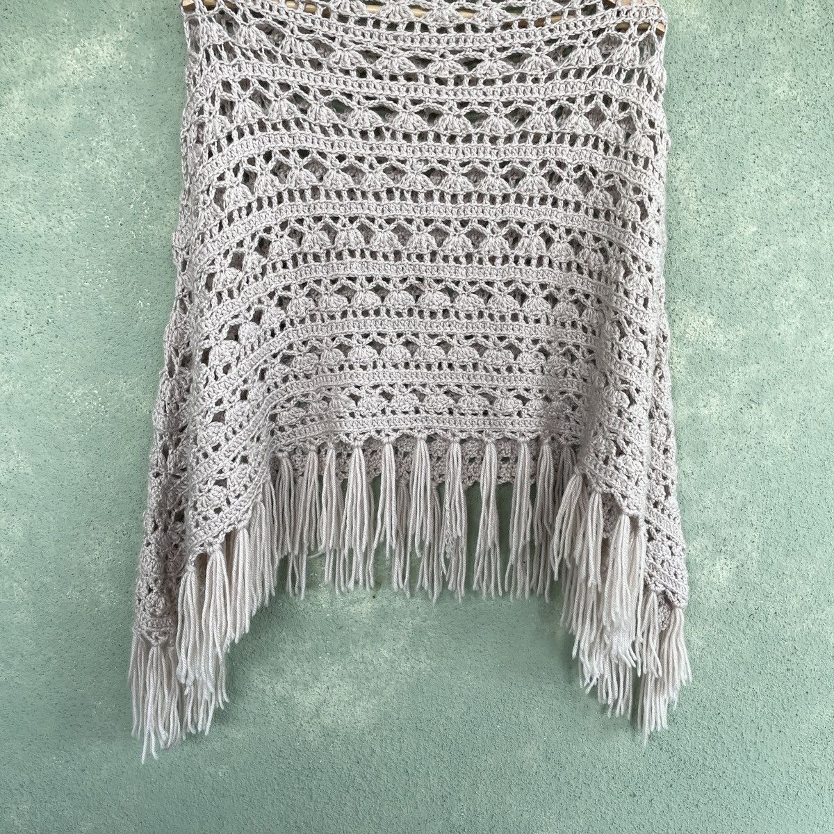 Aran Isles Knitwear Japanese Vintage Knitting Poncho Cable Knitwear Knitted Size US M / EU 48-50 / 2 - 6 Thumbnail