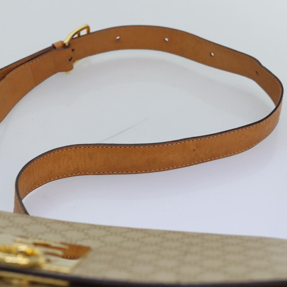 Celine CELINE Macadam Canvas Shoulder Bag Beige Size ONE SIZE - 8 Thumbnail