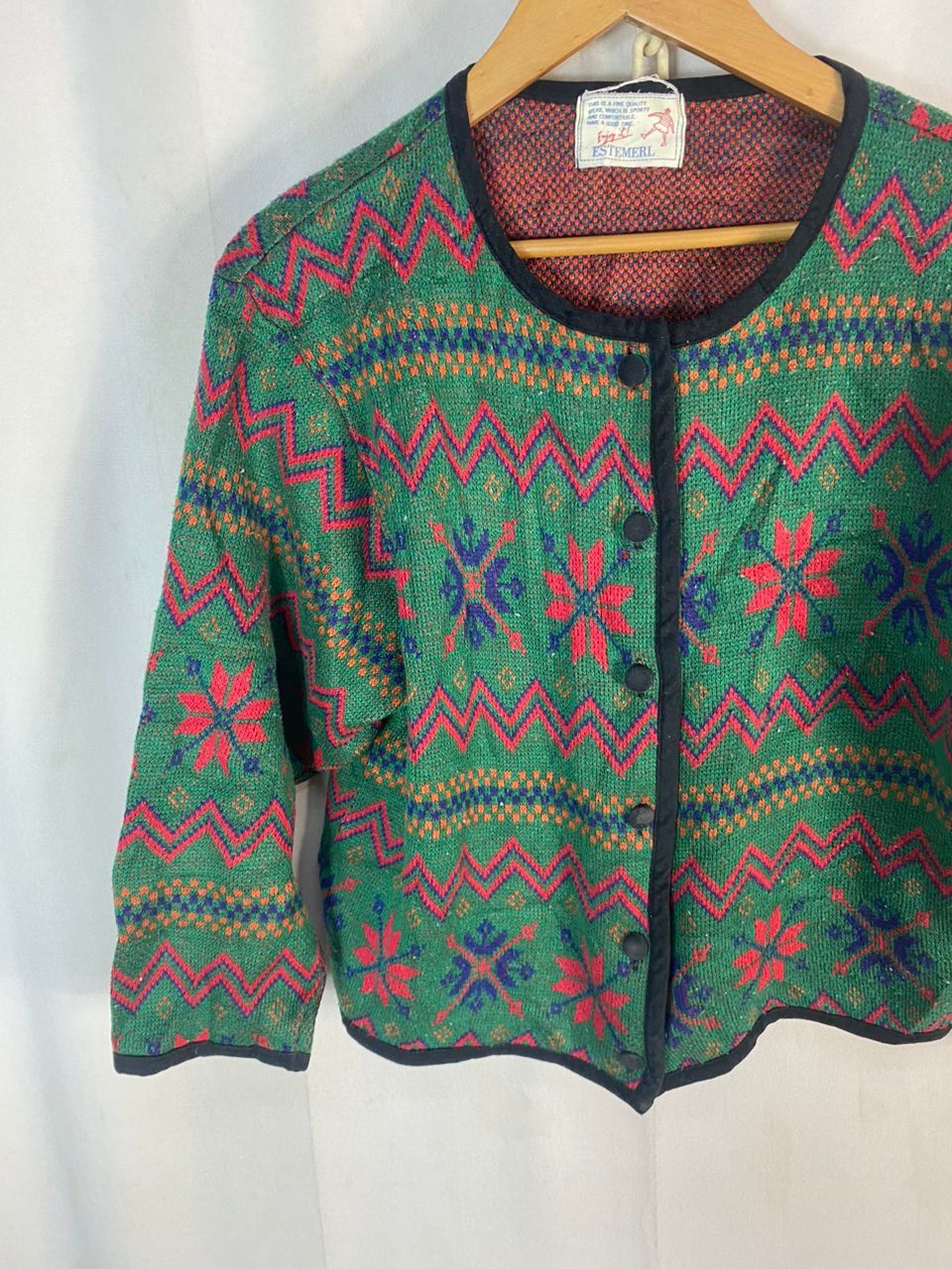 Japanese Brand × Vintage Estemerl button up croptop blouse shirt Size L / US 10 / IT 46 - 2 Thumbnail