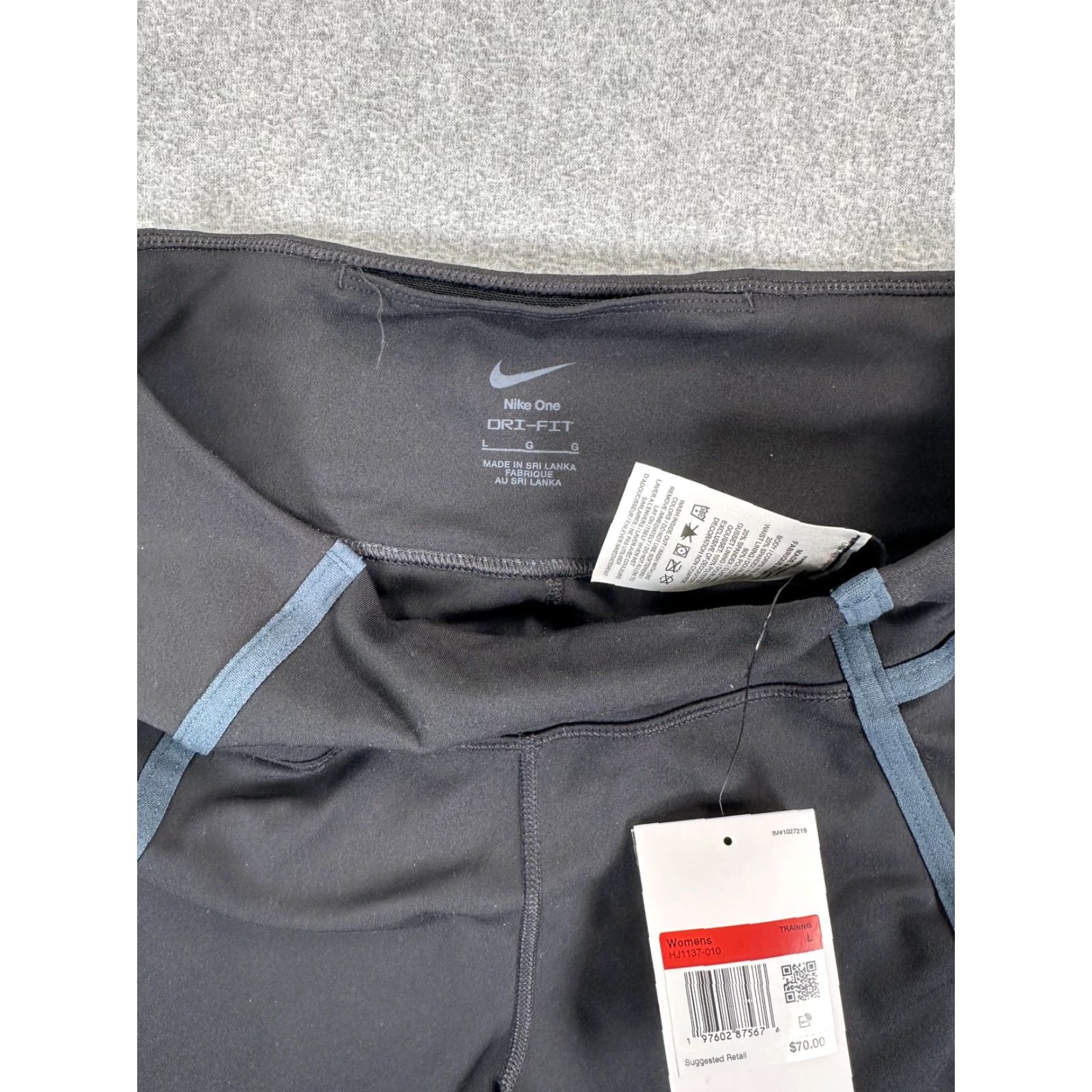 Nike Nike One Leggings Womens Large Black Dri-FIT Training Yoga Pants HJ1137-010 Size 36" / US 14 / IT 50 - 5 Thumbnail