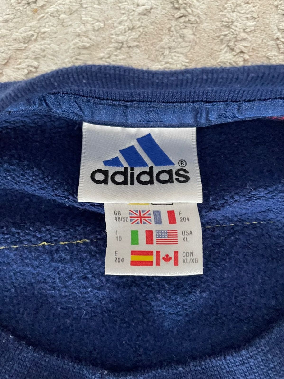 Adidas Vintage Retro Adidas Crewneck 99-2004’s Size US XL / EU 56 / 4 - 4 Thumbnail
