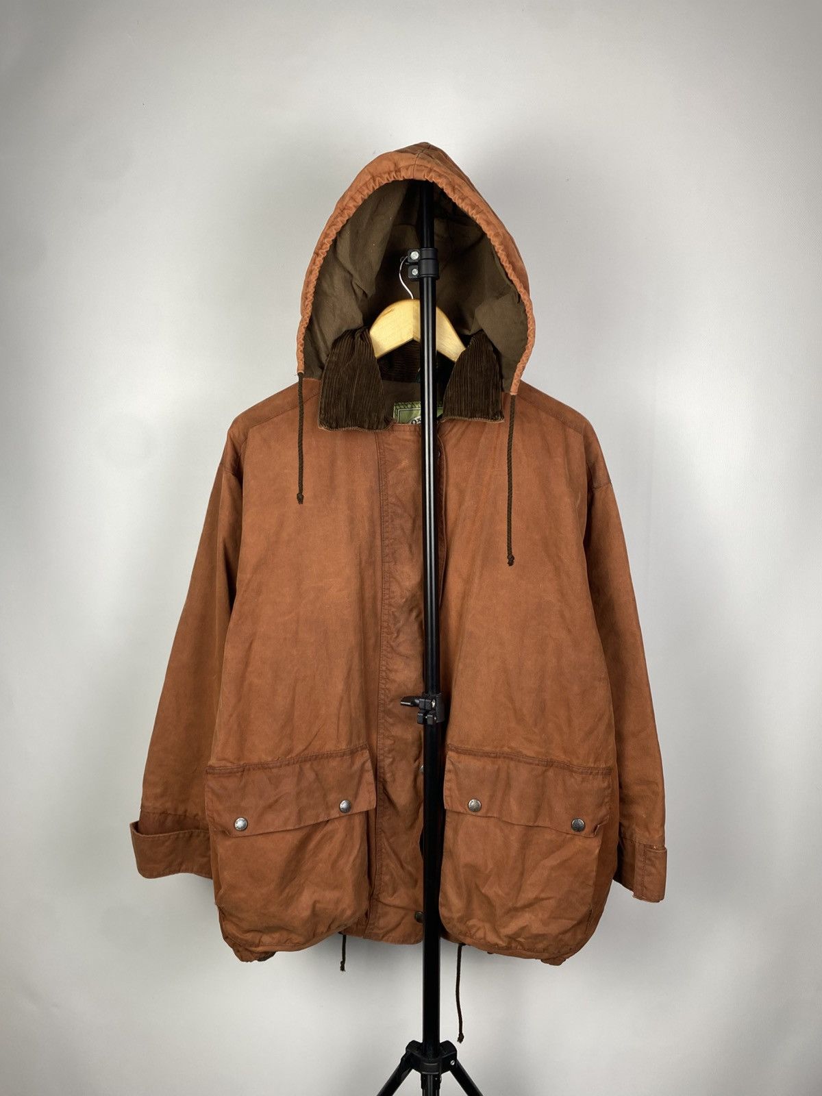 Barbour × Vintage Vintage 90s Outdoor Wear Oxford waxed London jacket Size US M / EU 48-50 / 2 - 1 Thumbnail