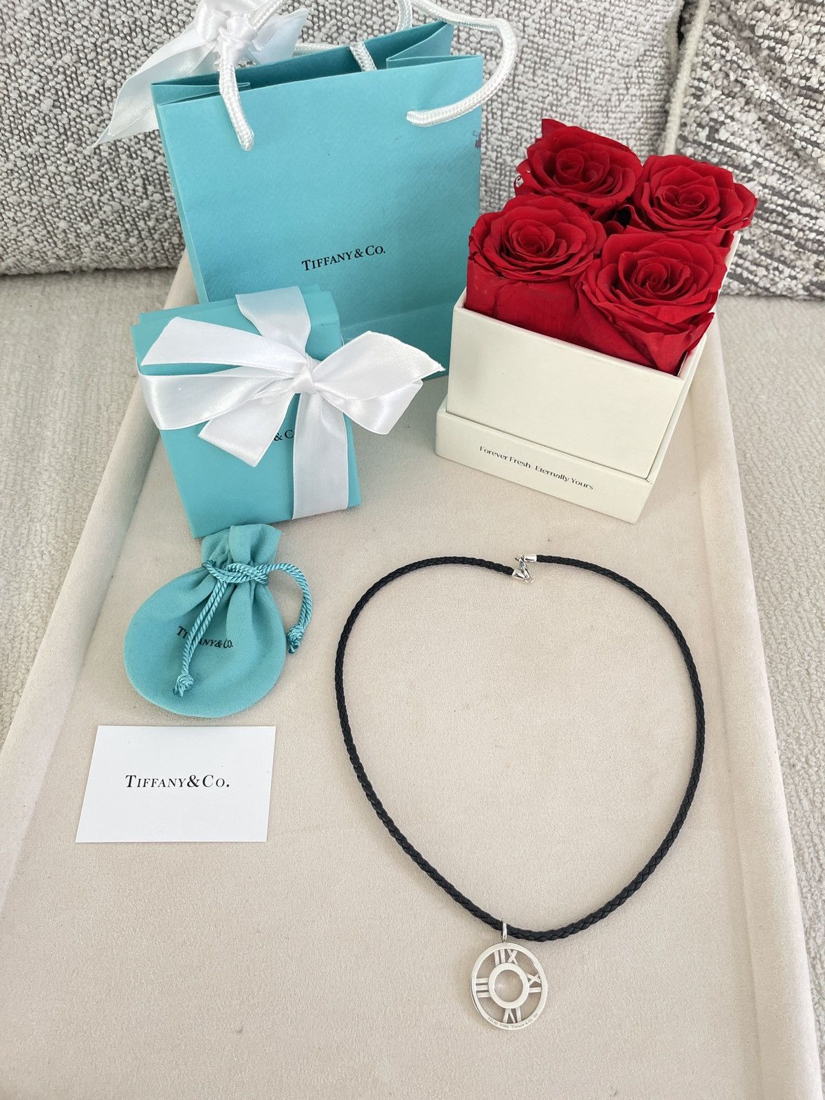 Tiffany & Co. Tiffany & Co. Atlas Charm on Leather Cord sz. 19.5 NEW Size ONE SIZE - 10 Thumbnail