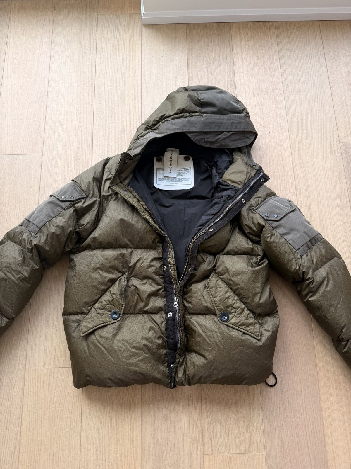 Ten C Ten C Iced Combo Down Jacket Olive 52/XL Size US XL / EU 56 / 4 - 9 Thumbnail