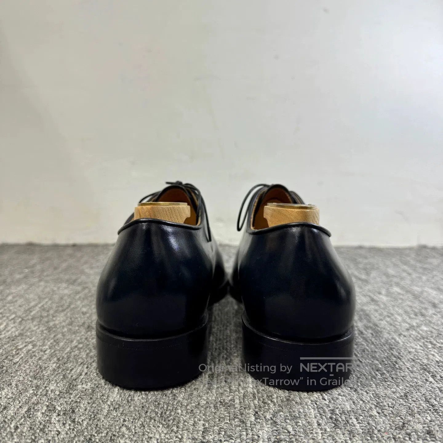 Berluti Black Leather Formal Shoes with City Skyline Design. Size US 6.5 / EU 39-40 - 3 Thumbnail
