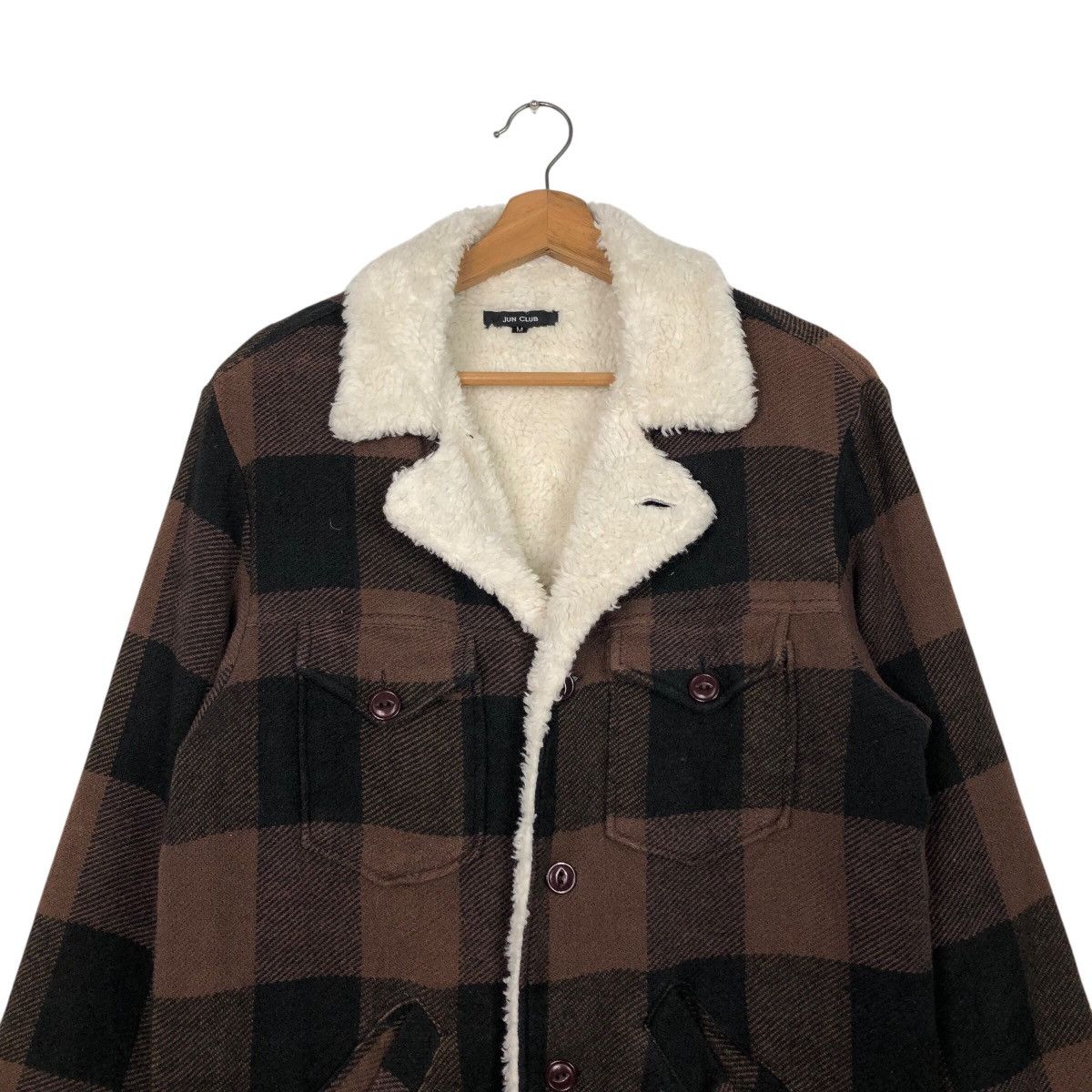 Japanese Brand × Vintage 📌Vintage Wool Jacket Double Collar Jun Club Issey Miyake Size US M / EU 48-50 / 2 - 4 Thumbnail