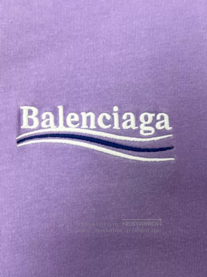 Balenciaga Balenciaga Letter Logo Solid Color Round Neck Short Sleeve Size US XXS / EU 40 - 3 Thumbnail