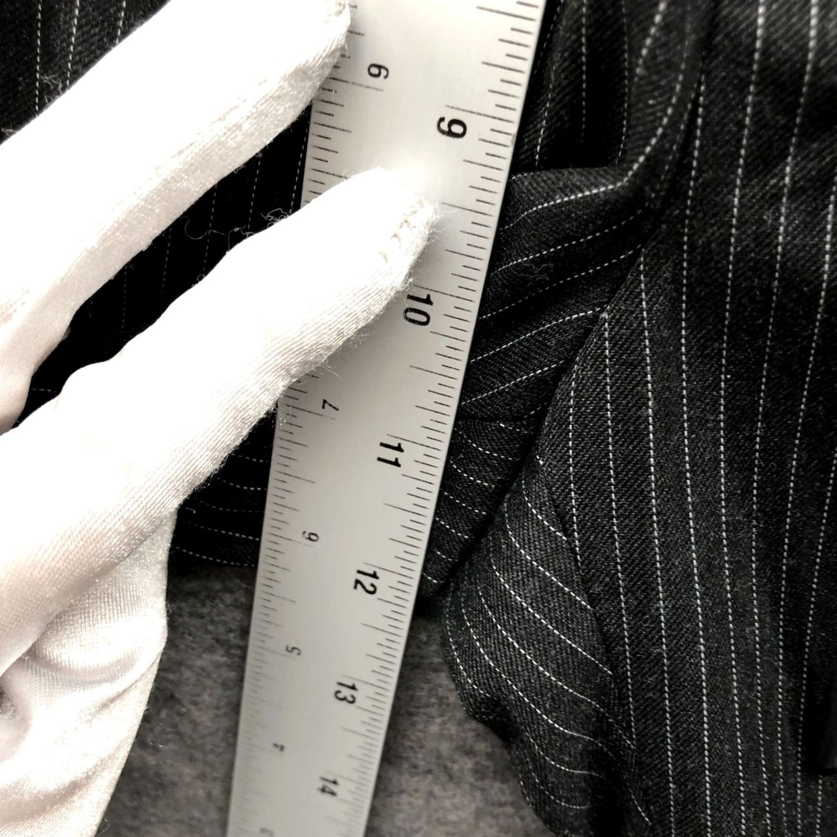 Topman Topman Pull On Ankle Pants Mens 32 Gray Pinstriped Drawstring Tapered Size US 32 / EU 48 - 7 Thumbnail
