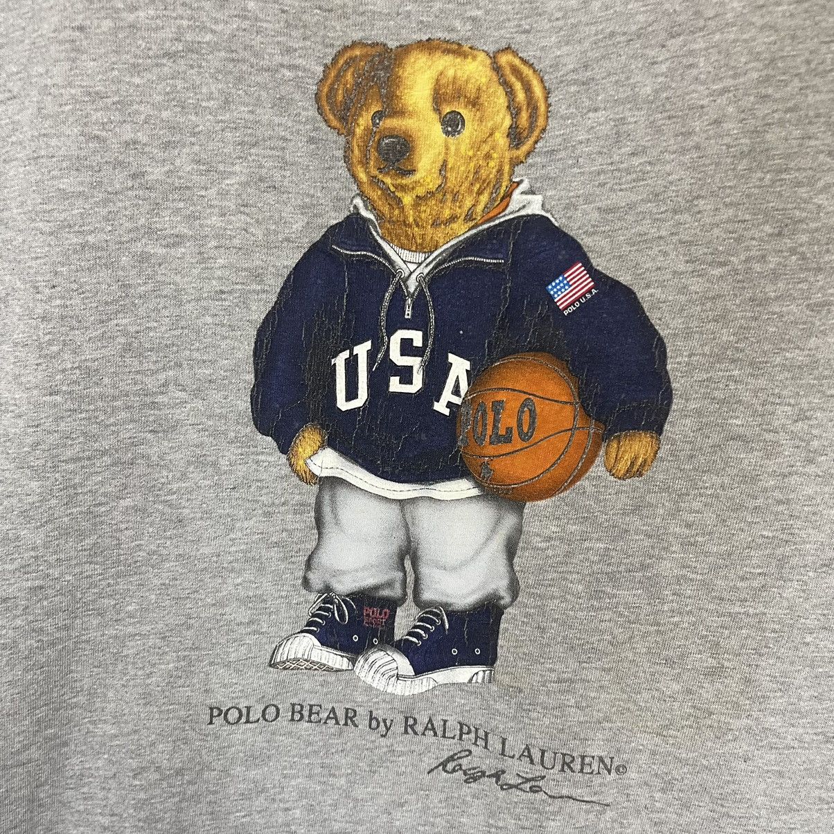 Polo Ralph Lauren Vintage 90s Ralph Lauren Polo Bear Big Logo Tee Size US L / EU 52-54 / 3 - 5 Thumbnail