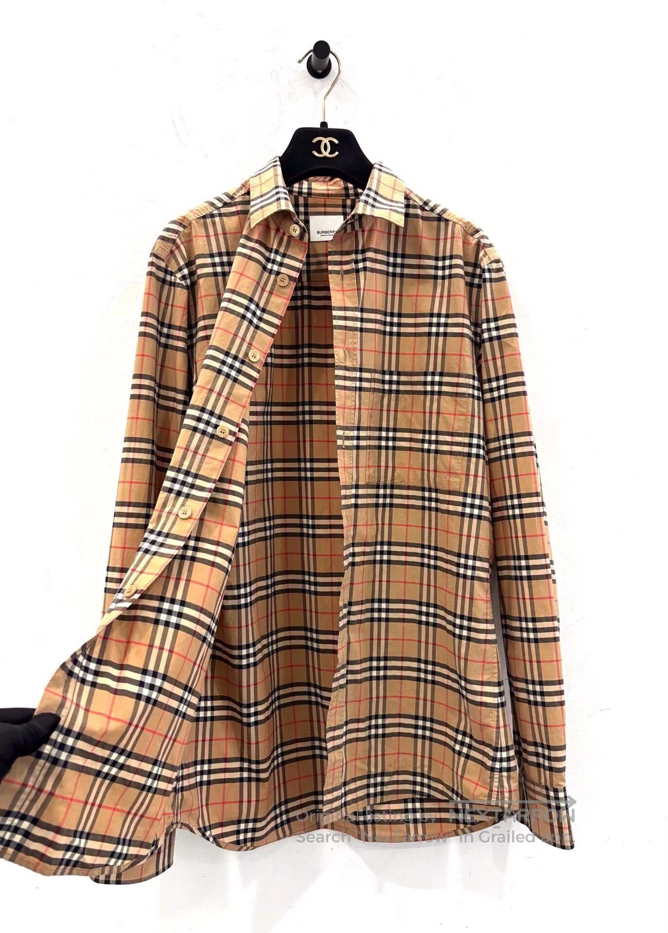 Other Burberry Brown Stripe Check Men's Shirt Jacket. Size US S / EU 44-46 / 1 - 4 Thumbnail