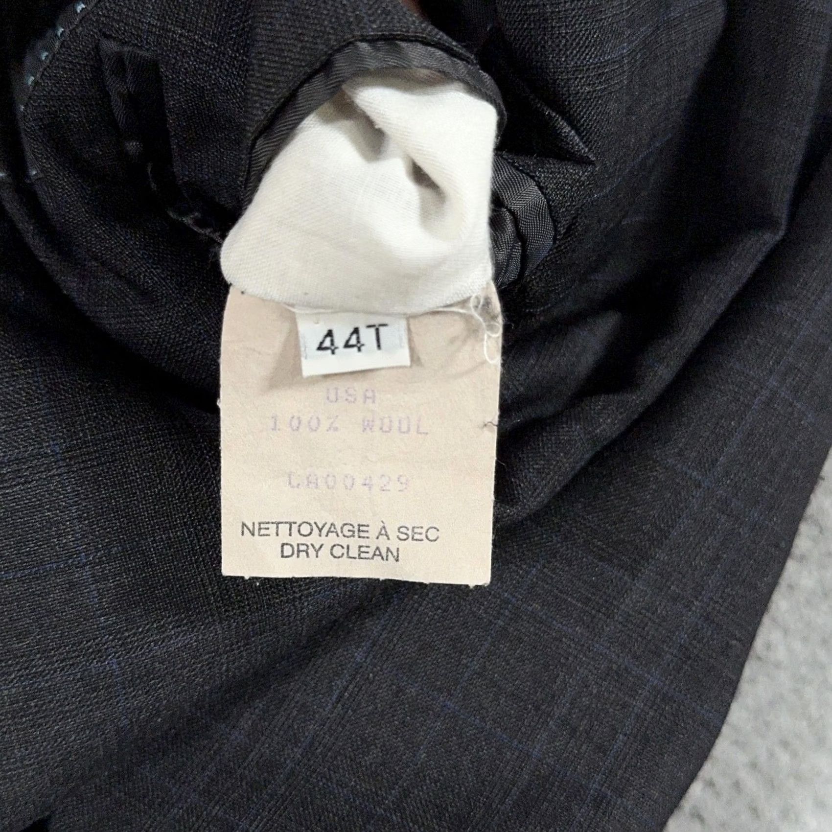 Peter Millar Peter Millar Wool Blazer 44T Long Gray Blue Plaid Suit Jacket Canada Sport Coat Mens Size 44R - 6 Thumbnail