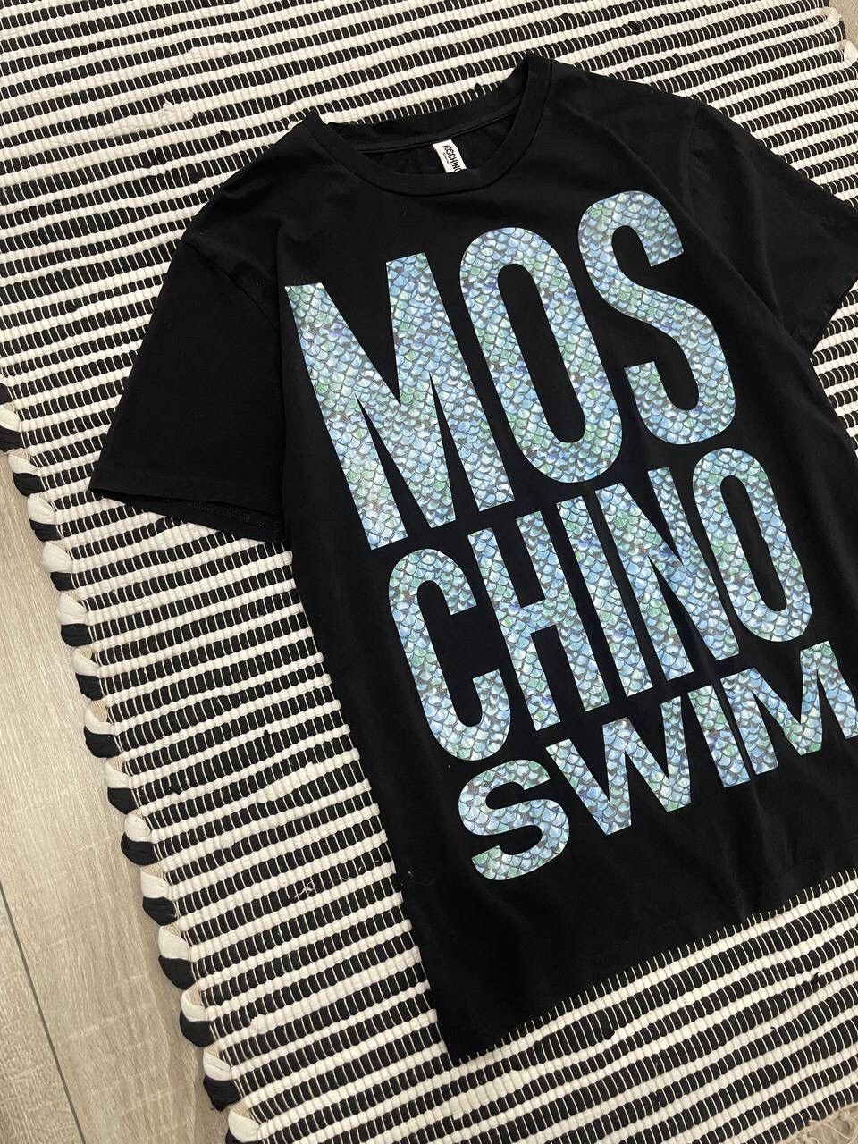 Japanese Brand × Moschino Crazy Moschino Swim Big Logo Tee T-Shirt Y2K Size US M / EU 48-50 / 2 - 2 Thumbnail