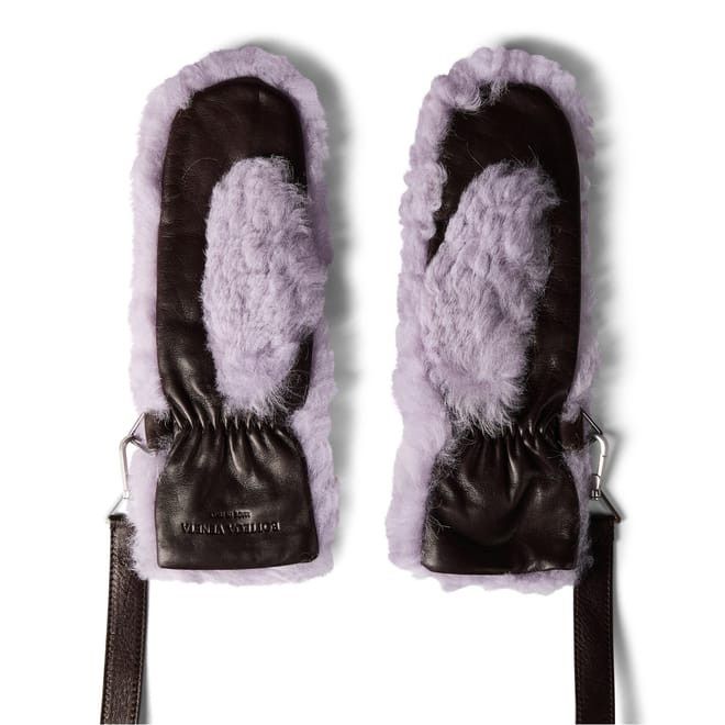 Bottega Veneta Bottega Veneta Bv Gloves in Purple Size ONE SIZE - 2 Thumbnail