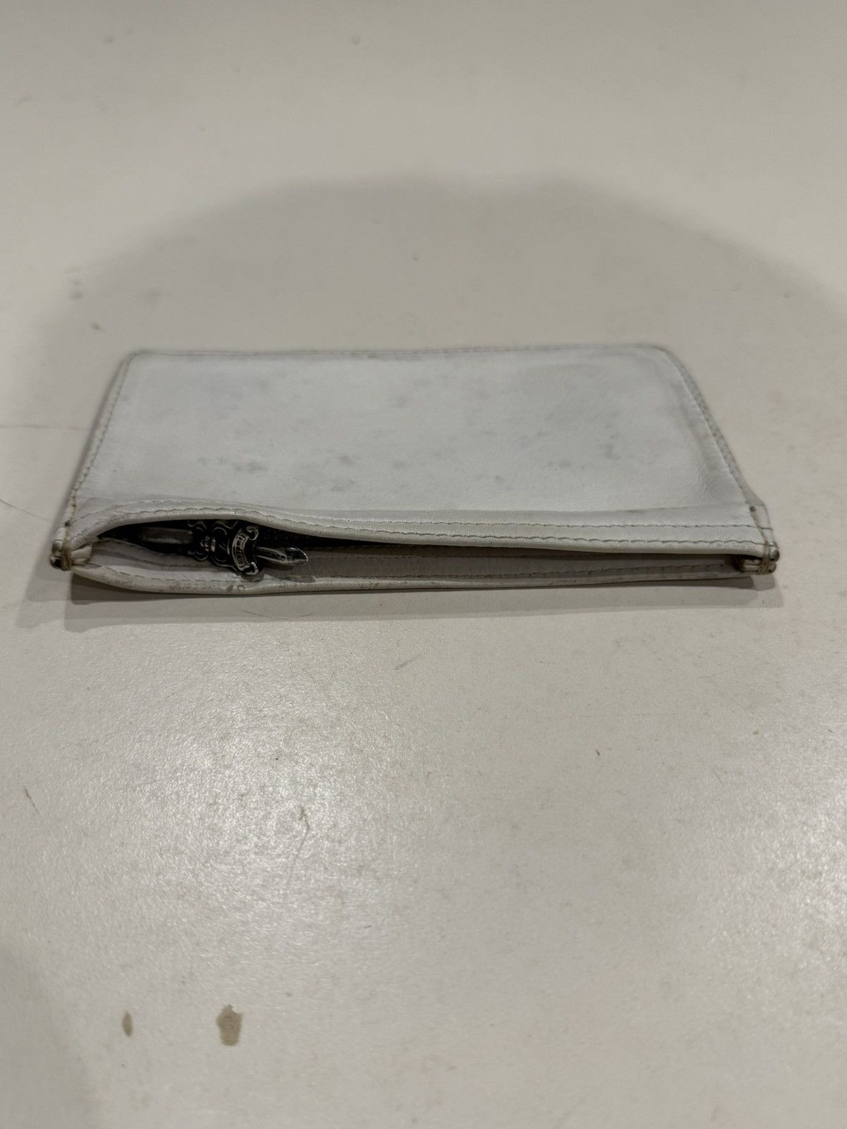 Chrome Hearts Chrome Hearts Coin Pouch Silver Dagger Zipper Leather Wallet Size ONE SIZE - 7 Thumbnail