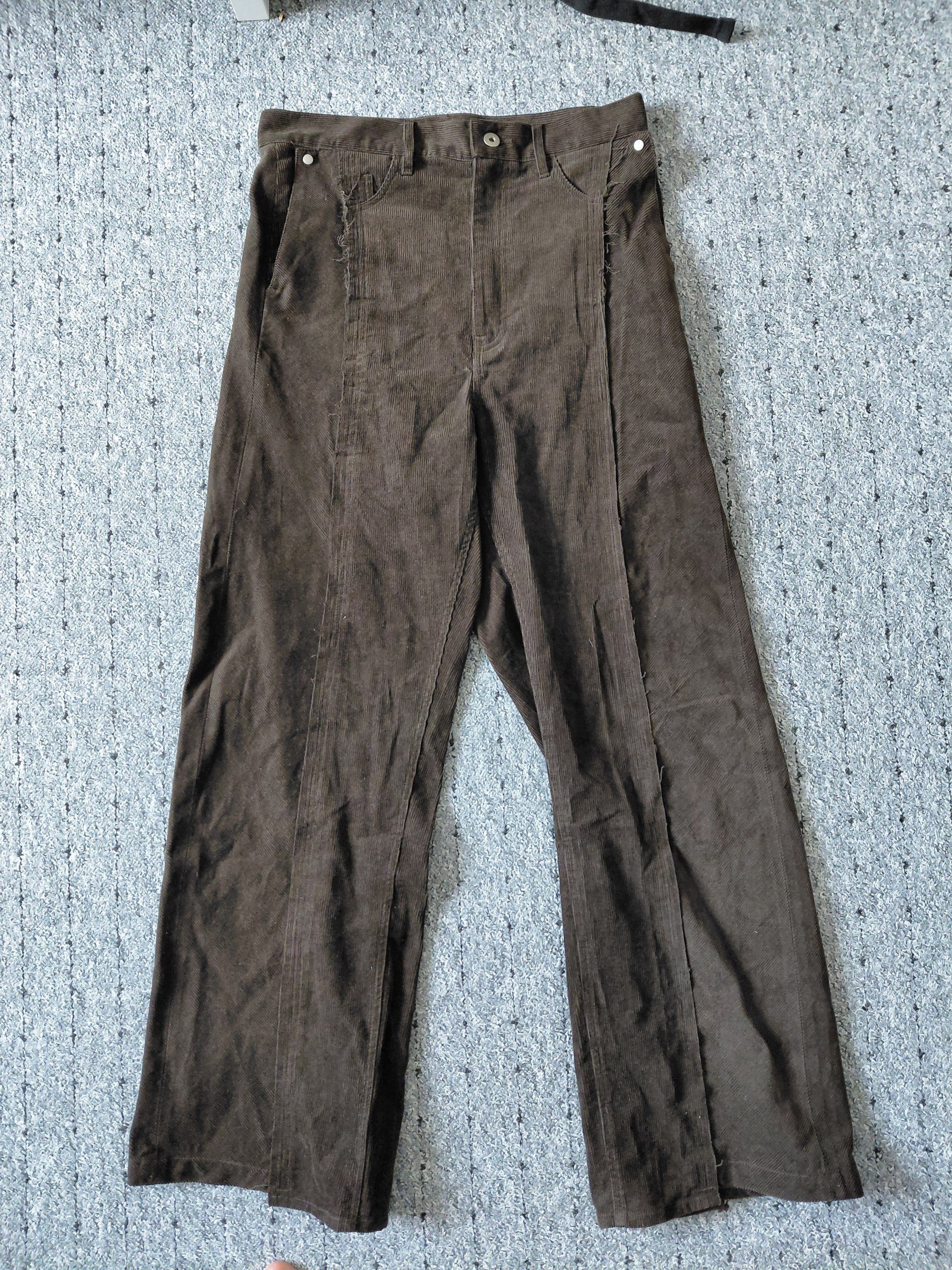 Vuja De Vuja De Studio Adagio Corduroy Reconstructed Trousers Brown Size US 30 / EU 46 - 2 Thumbnail