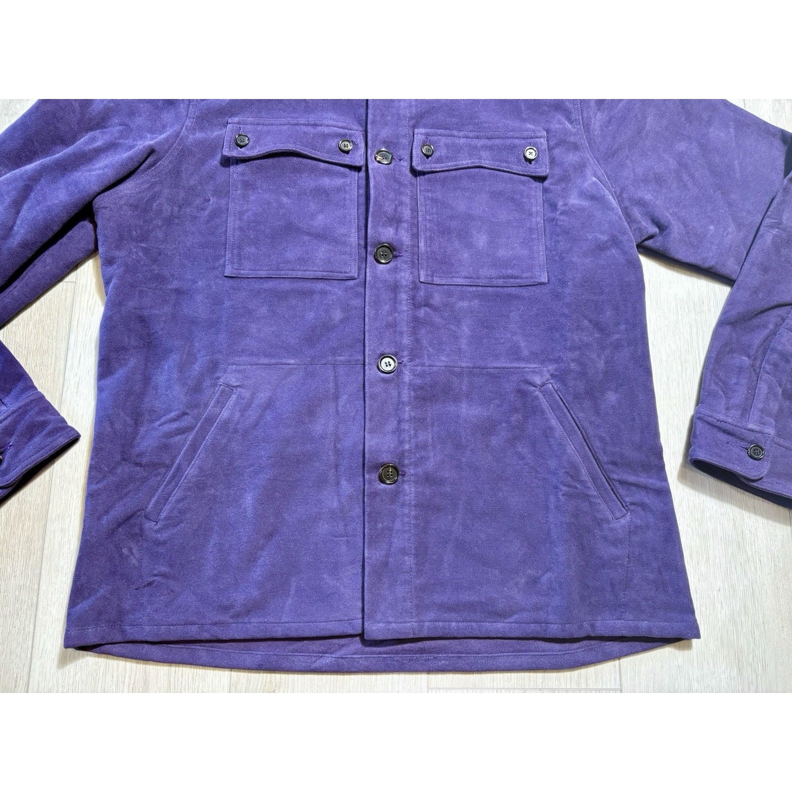 Other No One LA Purple “Respite” Floral Shirt Jacket Men’s XL RARE Size US XL / EU 56 / 4 - 11 Thumbnail