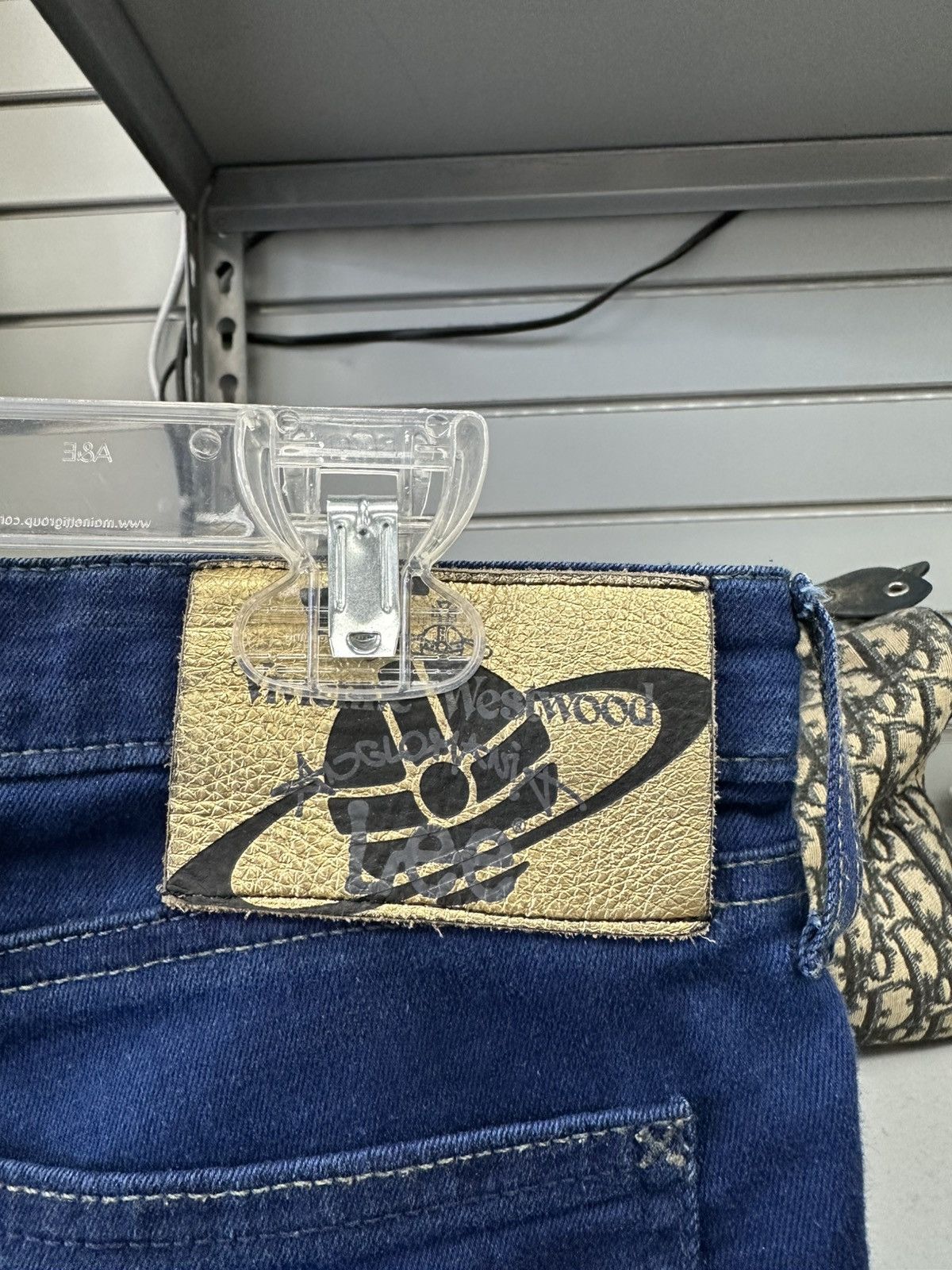 Lee × Vivienne Westwood VIVIENNE WESTWOOD LEE RHINESTONE ORB DENIM MONROE JEANS Size 30" / US 8 / IT 44 - 8 Thumbnail