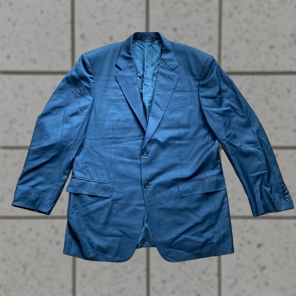 Loro Piana Luca diMarco Blazer Mens 46R Wool Black Notch Lapel 2 Button Single-Breasted Tailored 120s Italy Size 46R - 1 Thumbnail