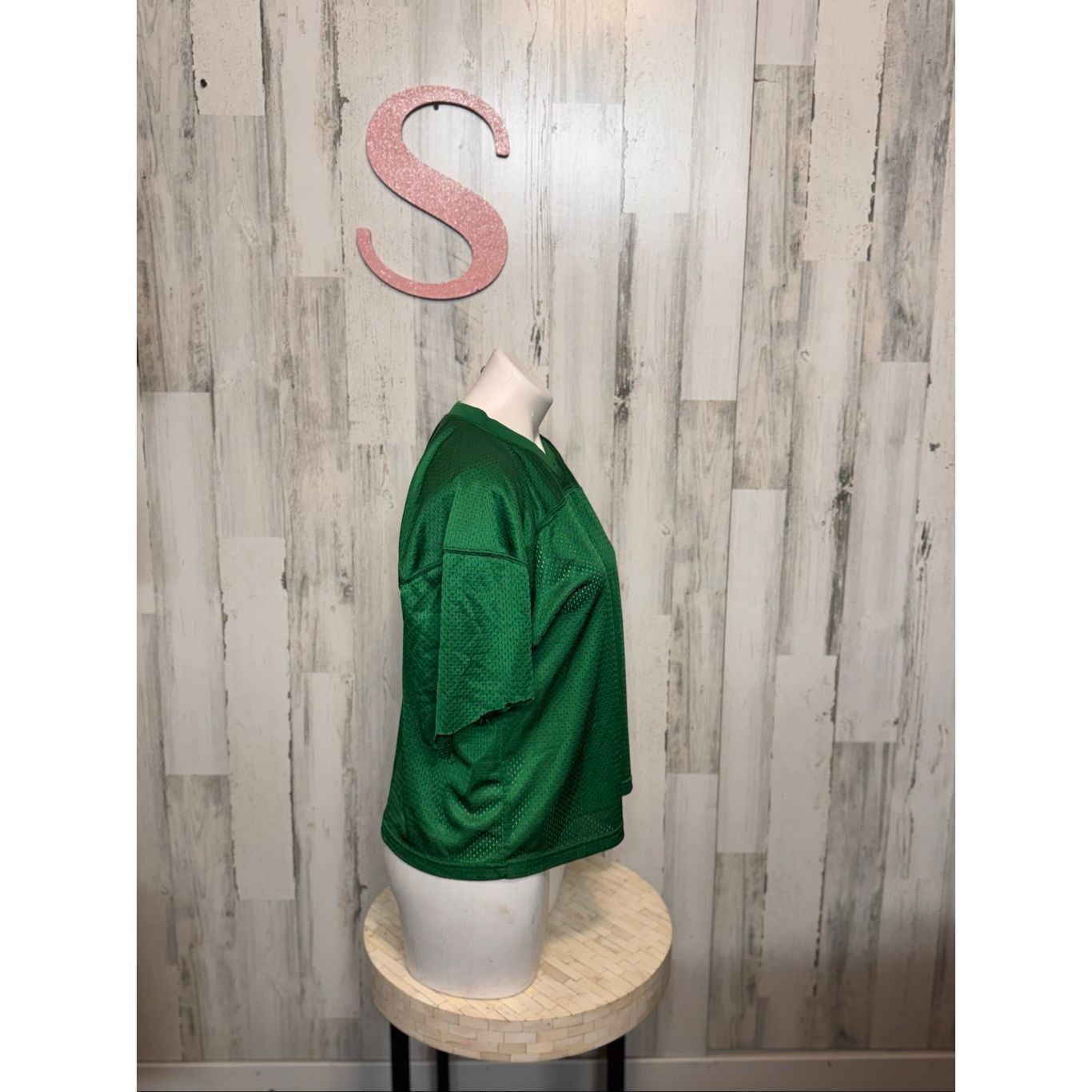 Other Alleson Athletic Green Mesh Football Jersey | Youth L/XL Fits Women’s Small Size S / US 4 / IT 40 - 3 Thumbnail