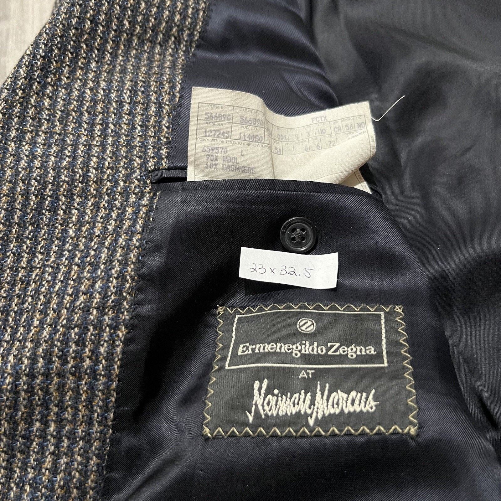 Ermenegildo Zegna Ermenegildo Zegna Blazer VTG Wool/Cashmere Knit Sport Coat Size 46L - 10 Thumbnail