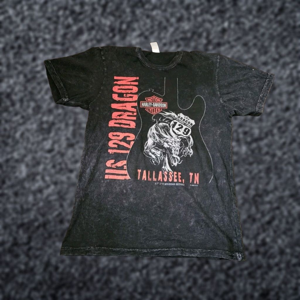 Harley Davidson Harley Davidson Double Sided T Shirt Mens Black Short Sleeve US 129 Dragon Tallassee Tennessee Motorcycle Size US S / EU 44-46 / 1 - 1 Thumbnail
