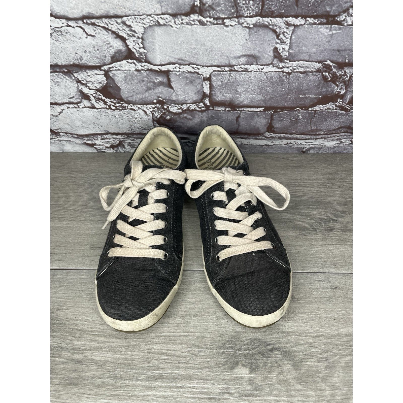 Other Taos Moc Star Gray Canvas Denim Lace Up Low Sneakers Shoes W Size US 7.5 / IT 37.5 - 15 Thumbnail