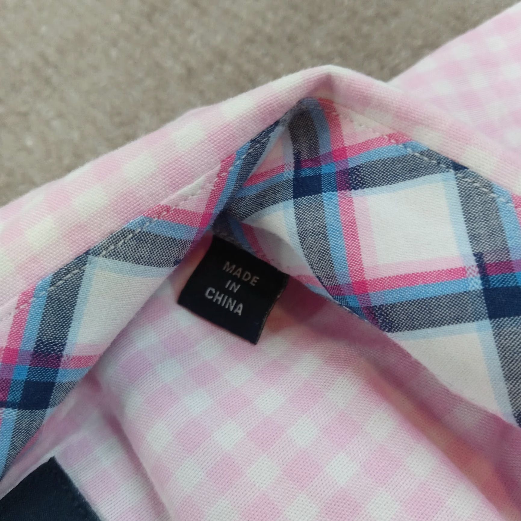 Tailorbyrd Mens Tailorbyrd Shirt Large Extra Large Pink White Gingham Plaid Size US L / EU 52-54 / 3 - 6 Thumbnail