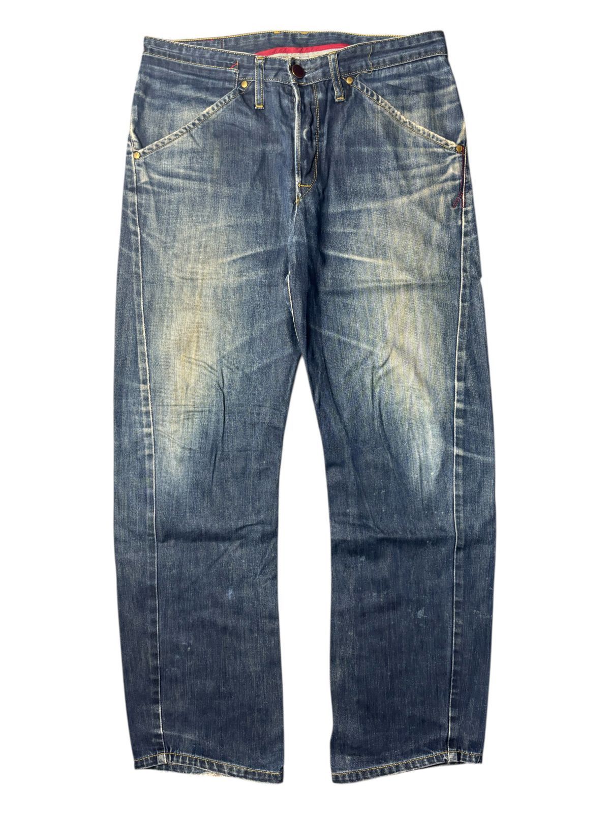 Levi's 2000s Levis Engineered Japan Twisted Jeans Size US 33 - 1 Thumbnail