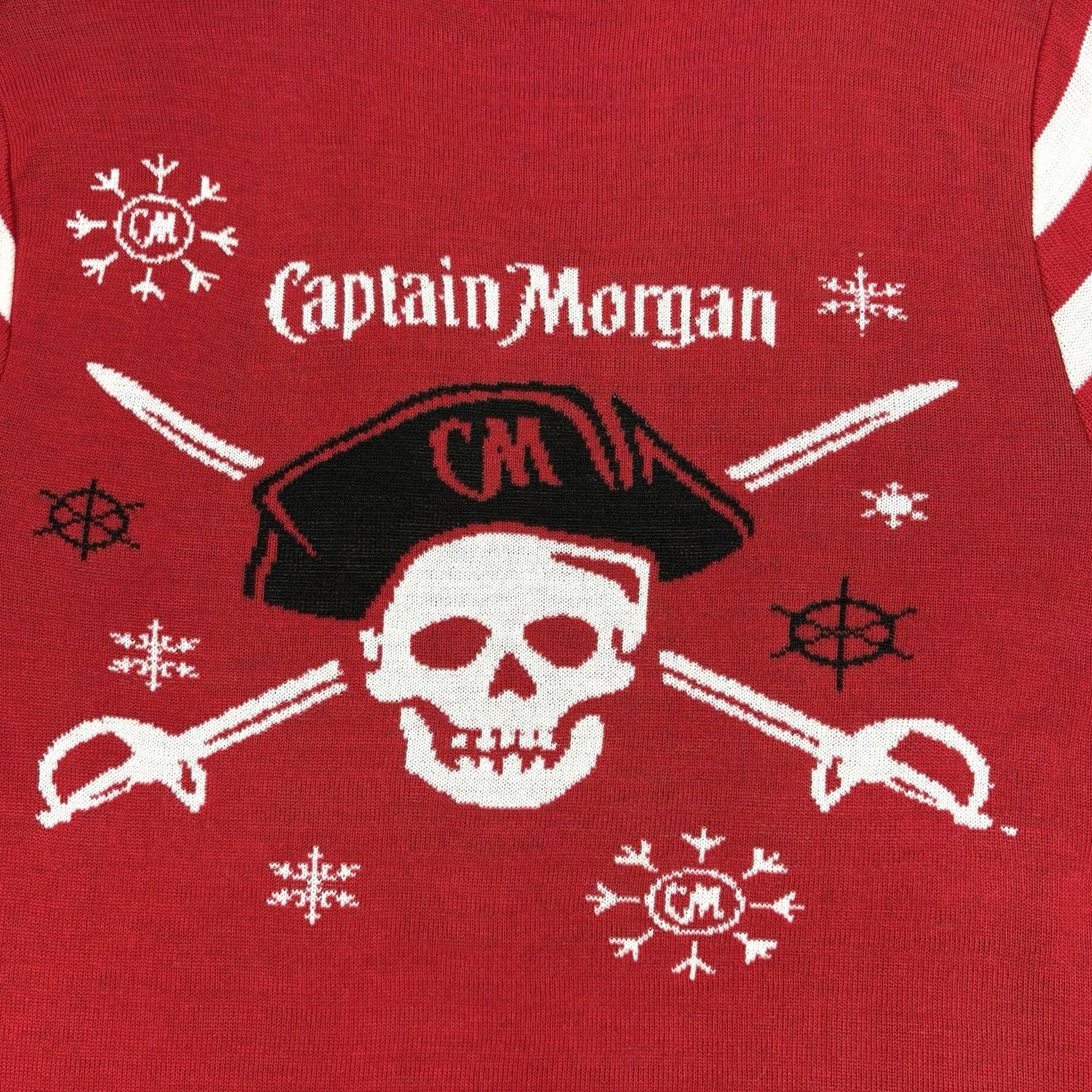 Vintage Captain Morgan The Standing Captain Ugly Christmas Sweater Men’s Size S Red Crew Neck Pullover Acrylic Size US S / EU 44-46 / 1 - 7 Thumbnail