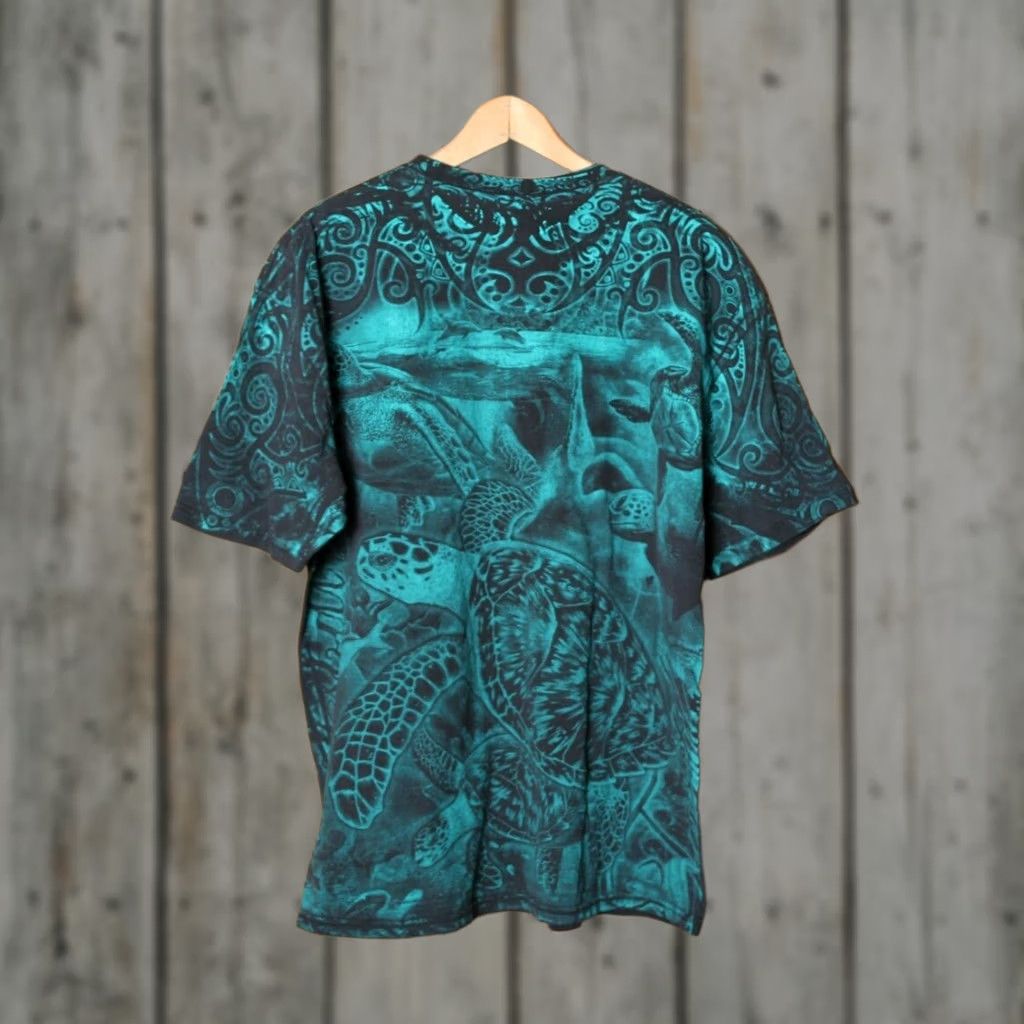 Vintage Vintage Cozumel Mexico All-Over Print Sea Turtle Tribal Print T-Shirt Sz. L/XL Size US L / EU 52-54 / 3 - 1 Thumbnail