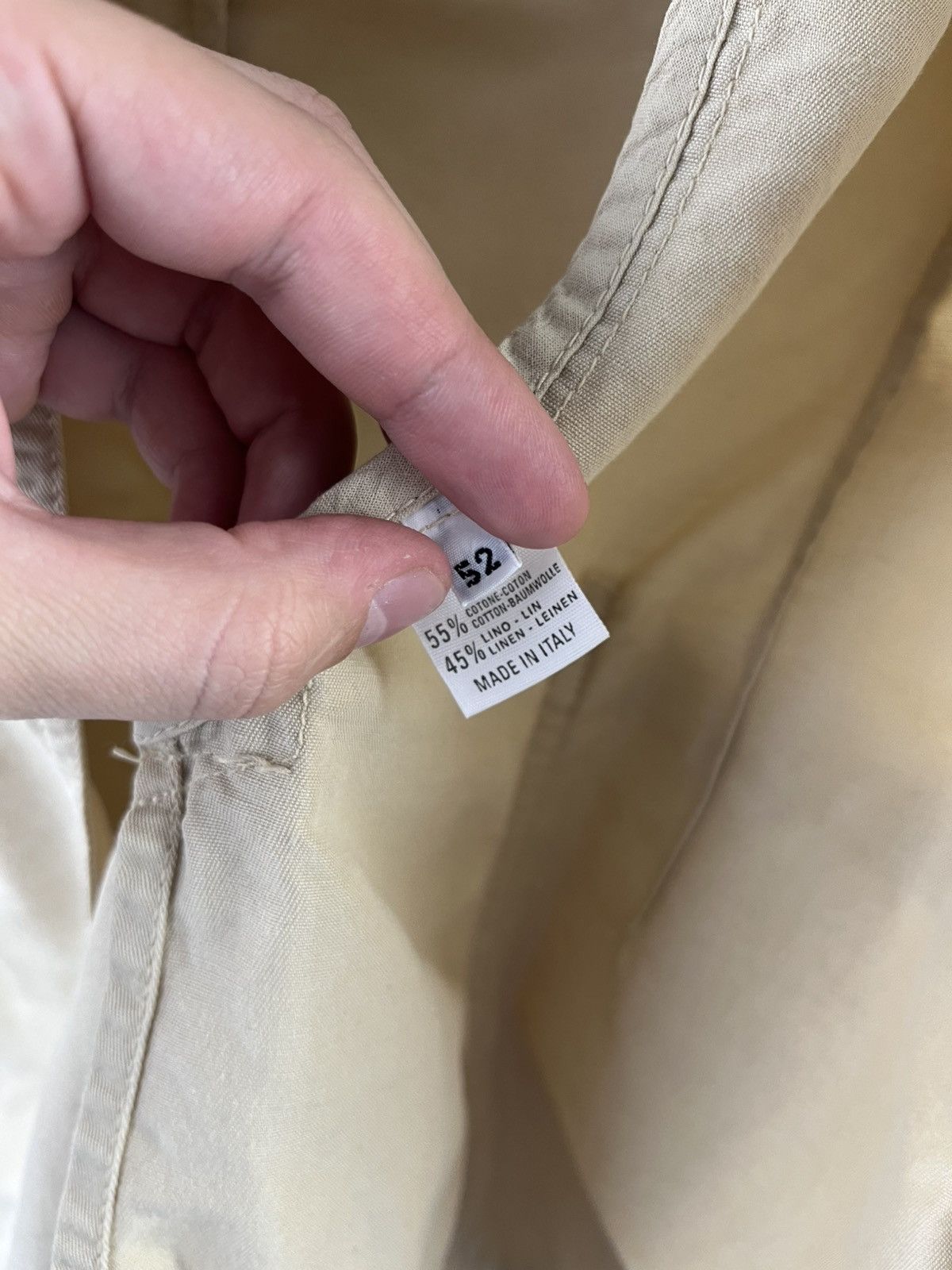 Z Zegna Z Zegna Luxury Solid Linen & Cotton Blazer Jacket Italy Size 42R - 8 Thumbnail