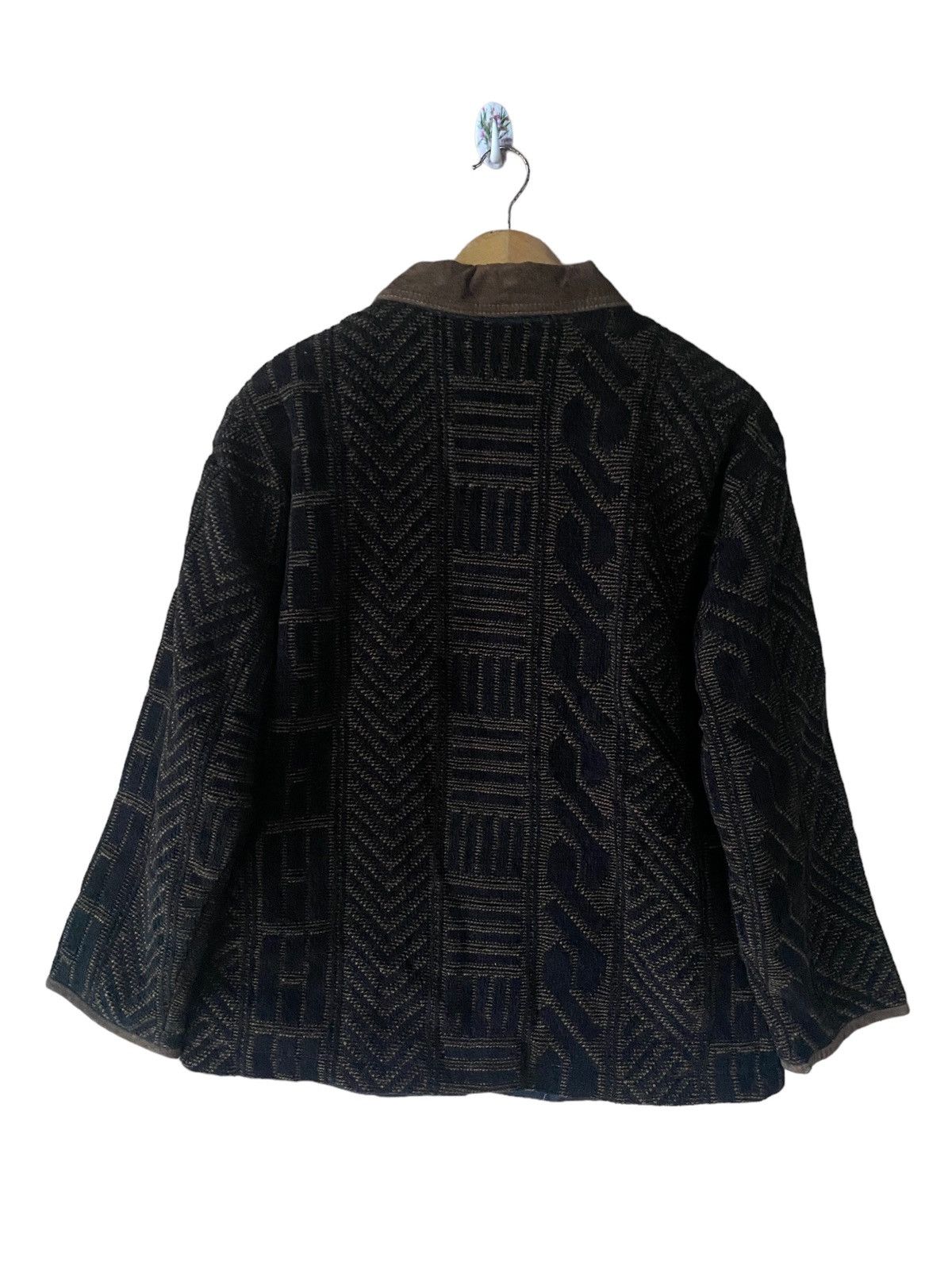 Vintage Vintage Arnaldo Bassini Wool and Leather Jacket Elegance Size US M / EU 48-50 / 2 - 2 Thumbnail