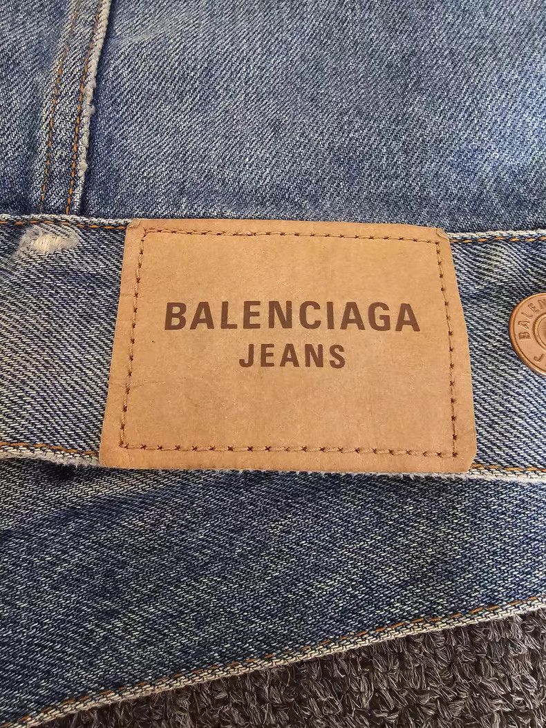 Balenciaga Balenciaga Denim Jacket Size US XXL / EU 58 / 5 - 6 Thumbnail