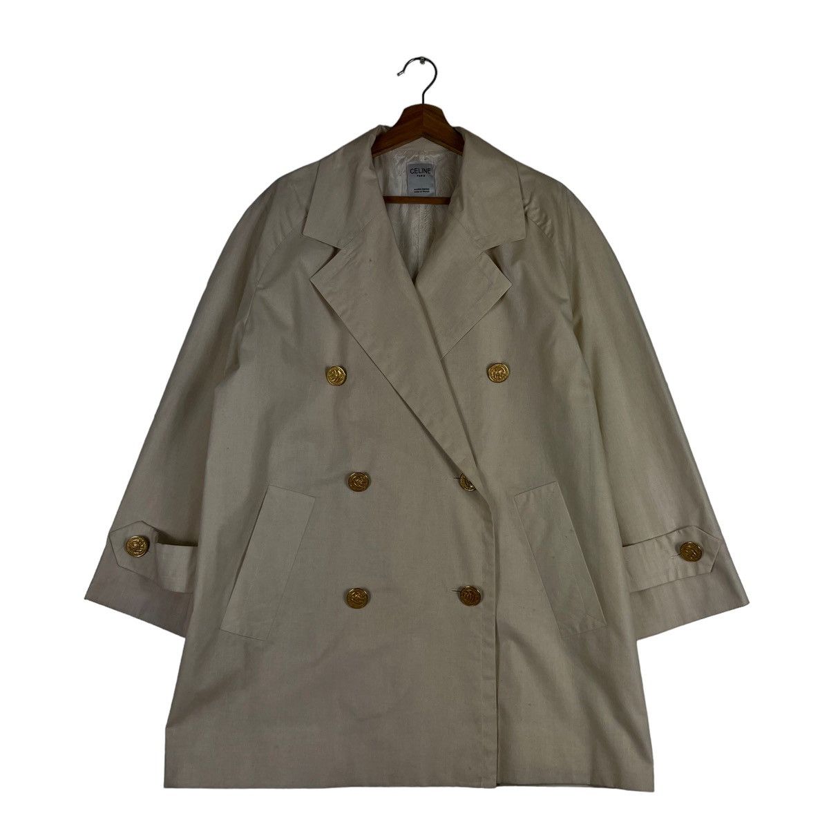 Celine 🔥VTG CELINE PARIS MADE IN FRANCE DOUBLE BREAST JACKET Size US L / EU 52-54 / 3 - 1 Thumbnail